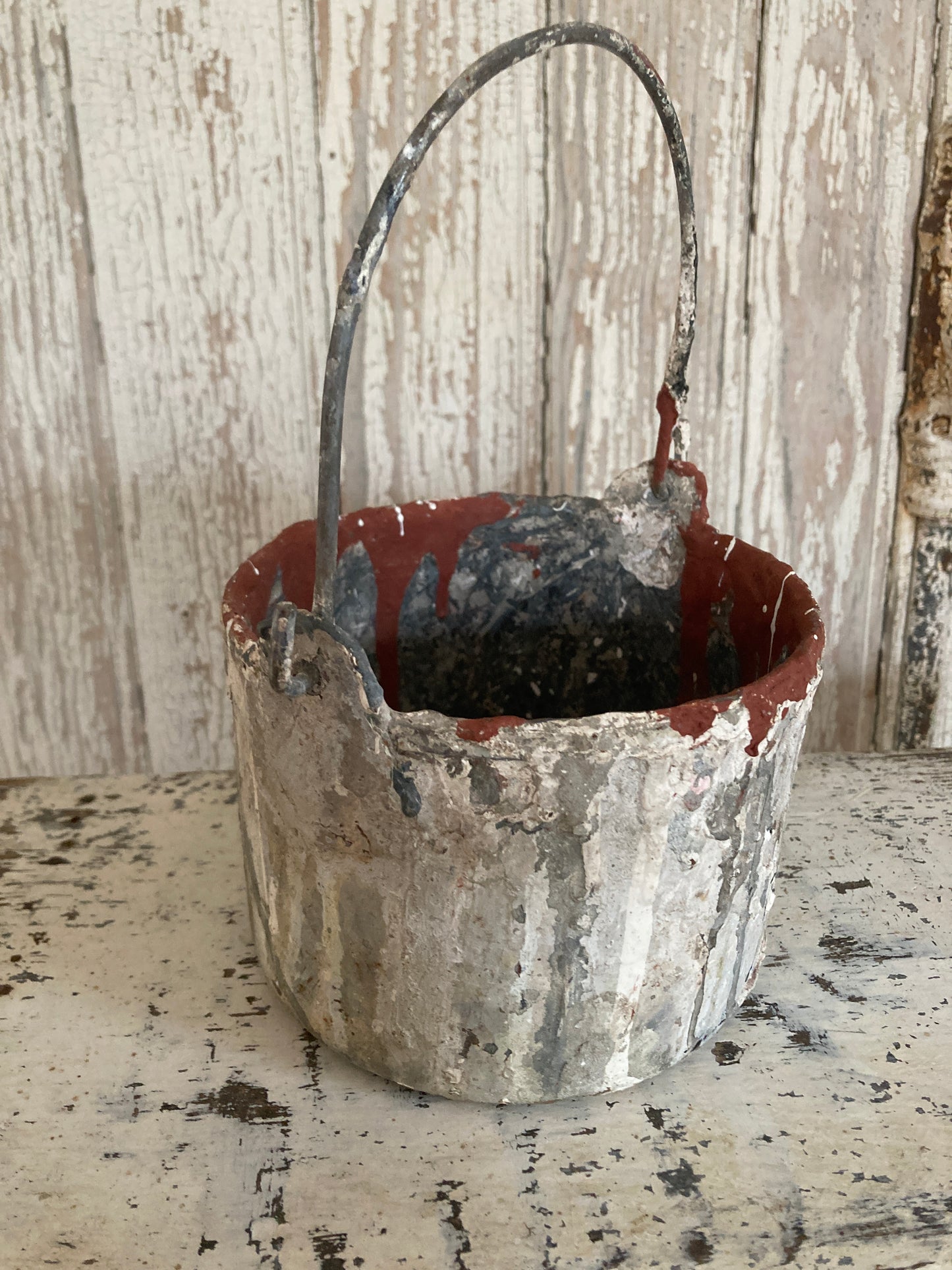 Tatty old paint can