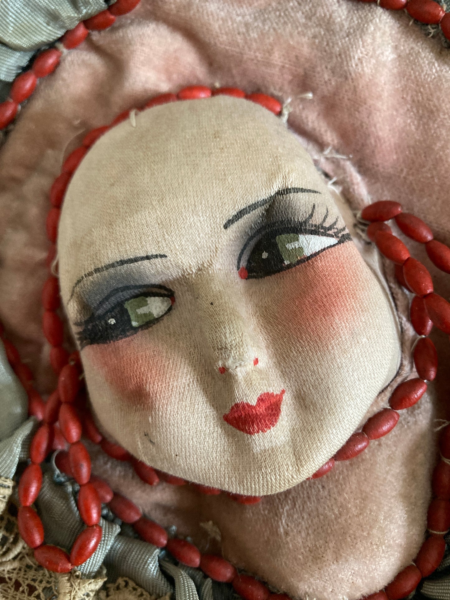 French 1920s boudoir cushion