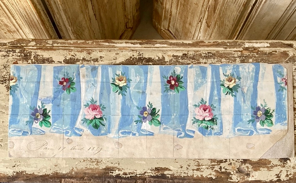 Roses on blue