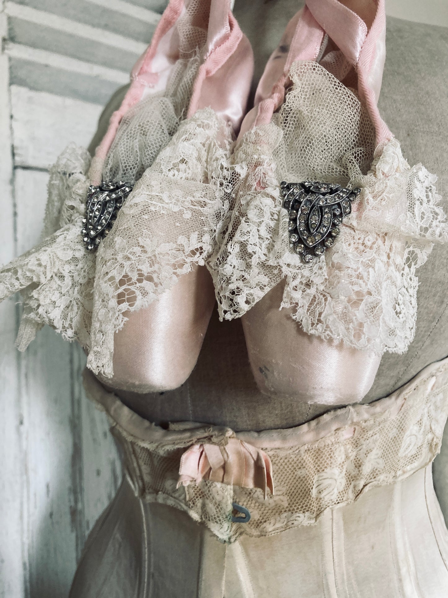 French vintage Ballet pointes.