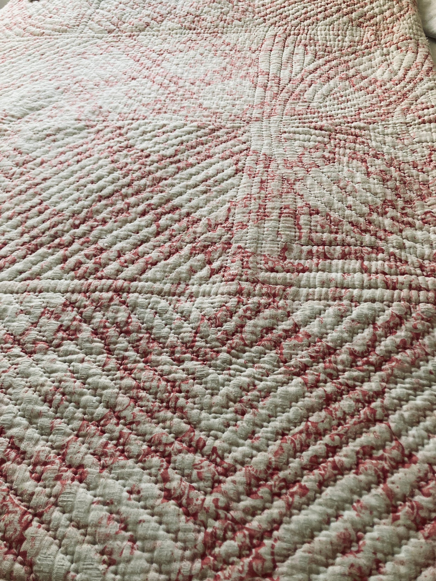 Gorgeous french antique double sided quilt.
