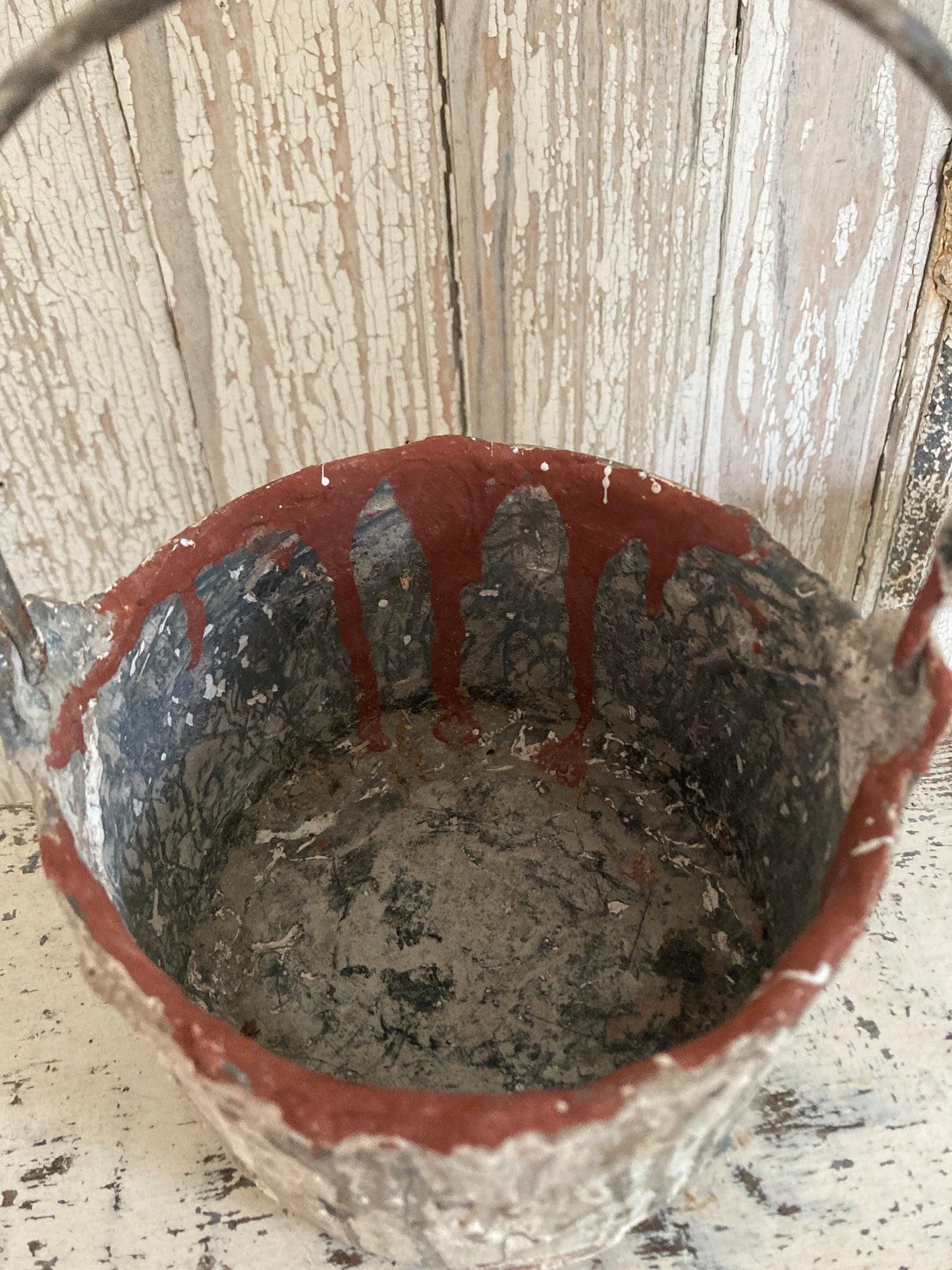Tatty old paint can