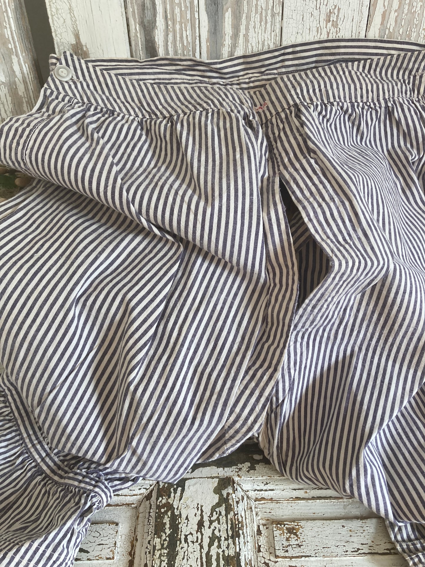 Striped french linen bloomers