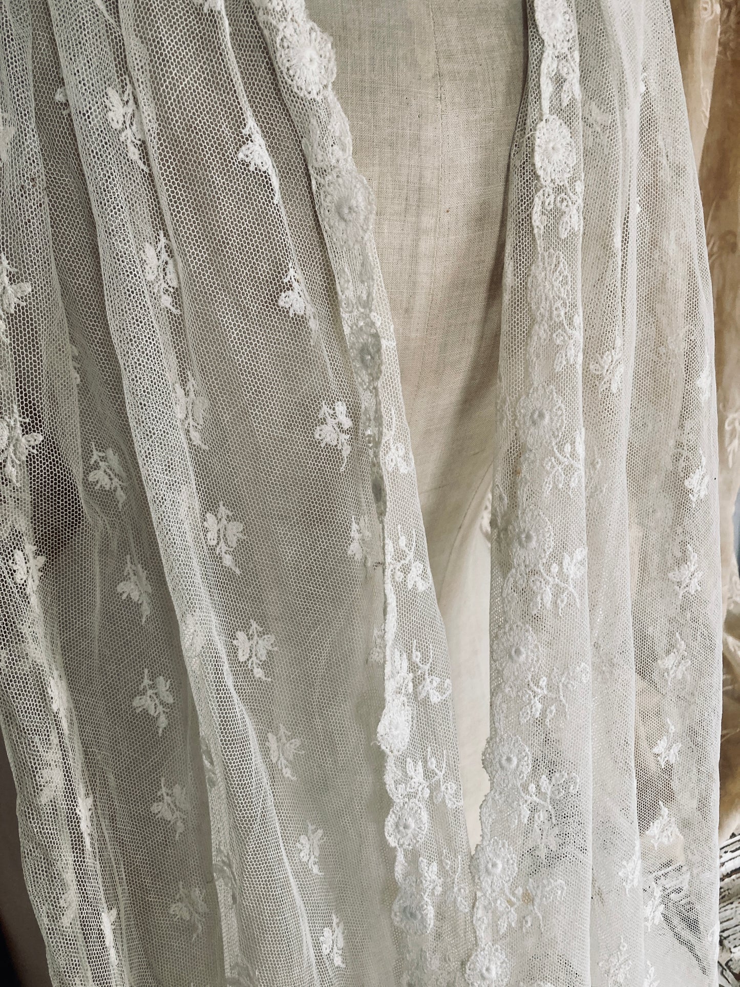 Lace panel.