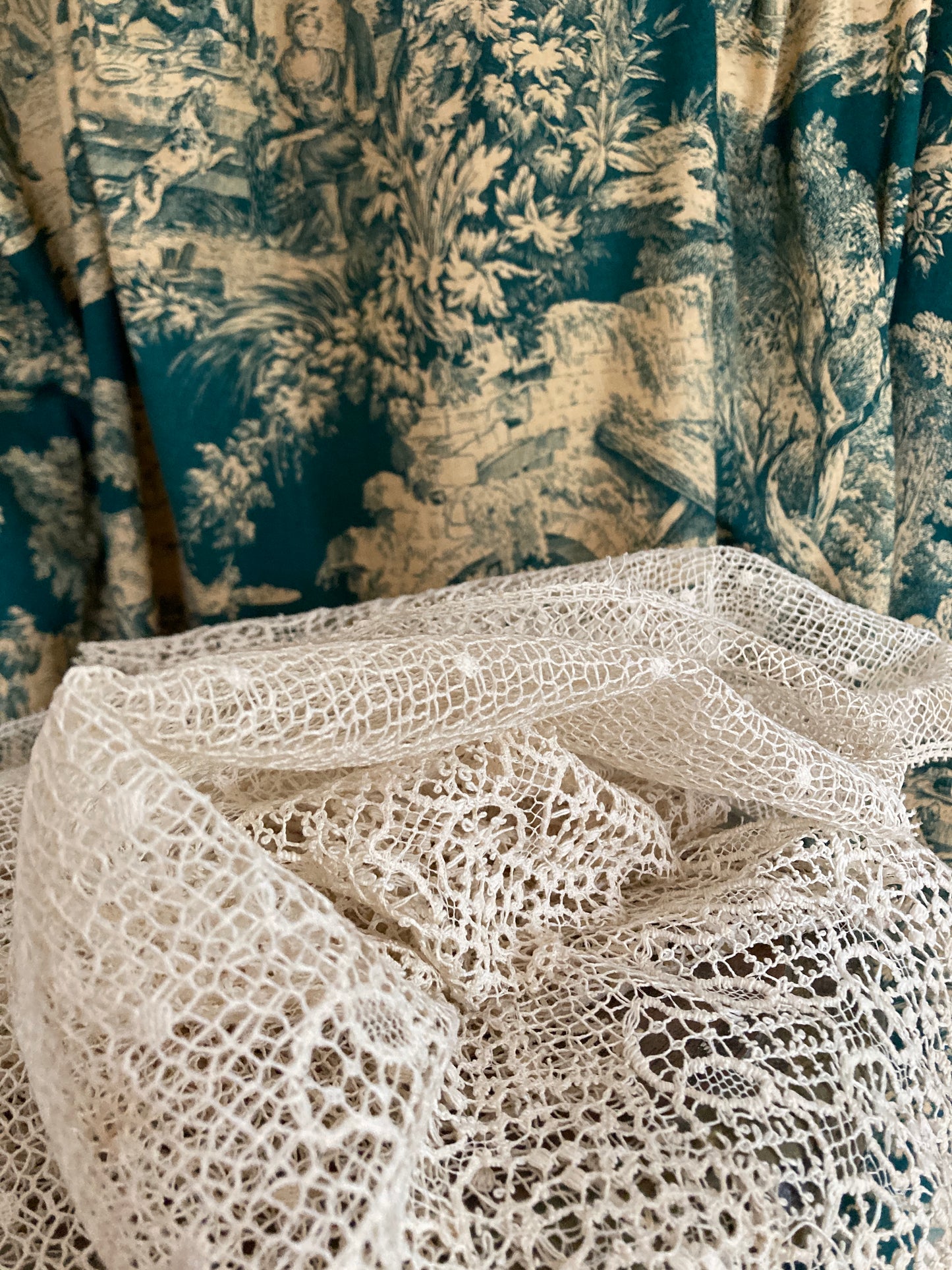 Deep Antique french lace