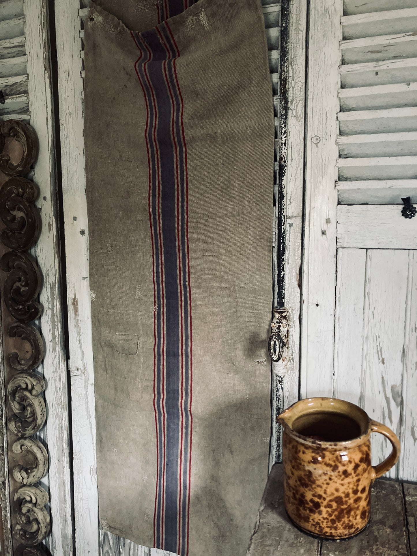 Fabulous antique french grain sack.