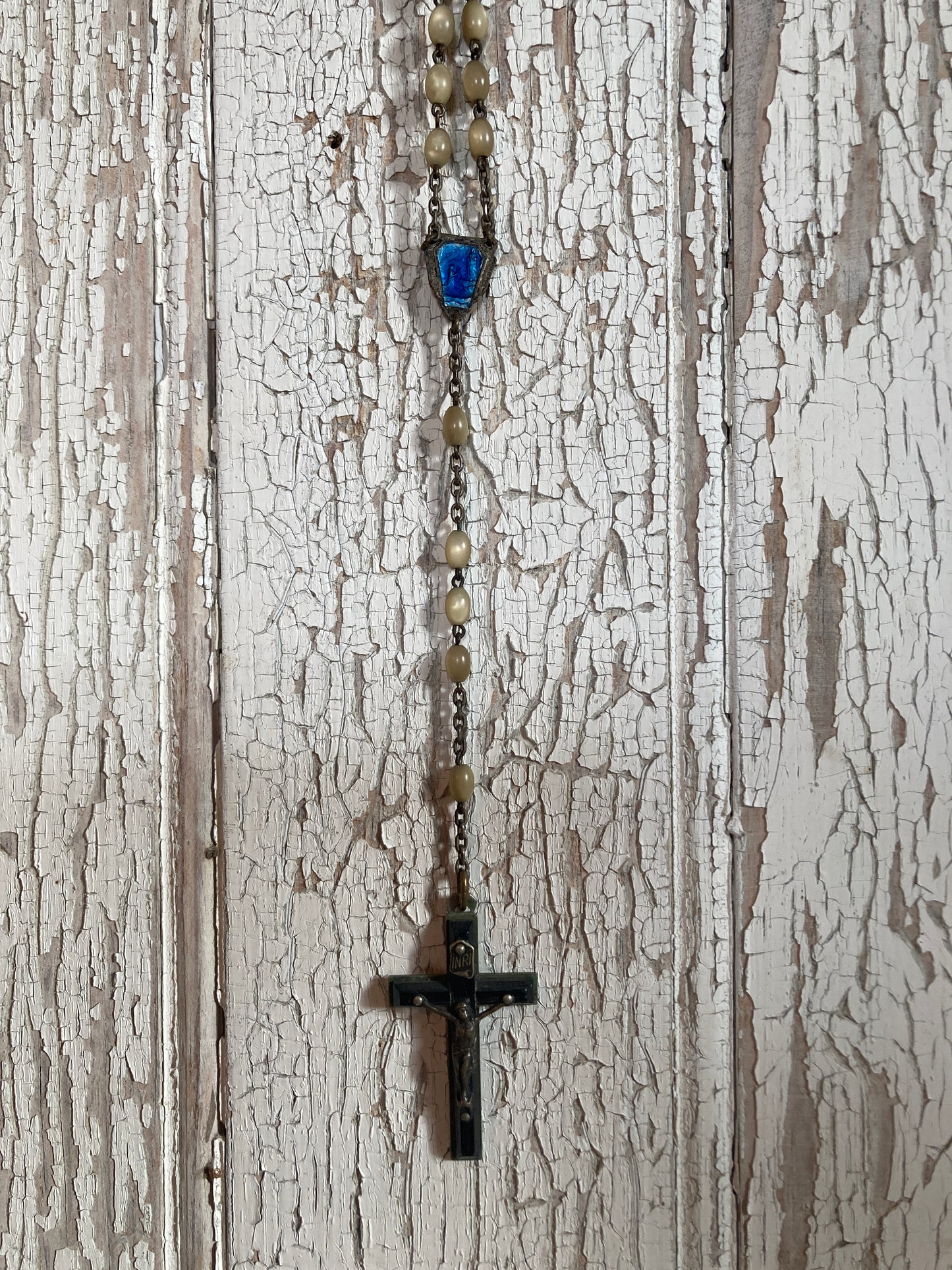 Antique ebony and mother of pearl rosary