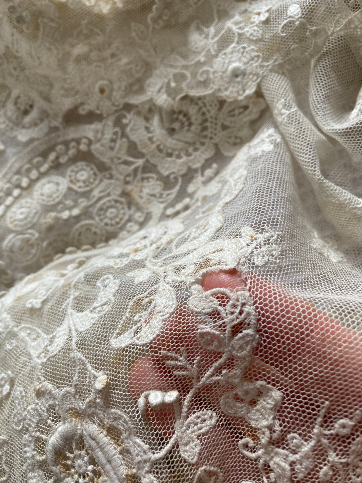 Lace panel.