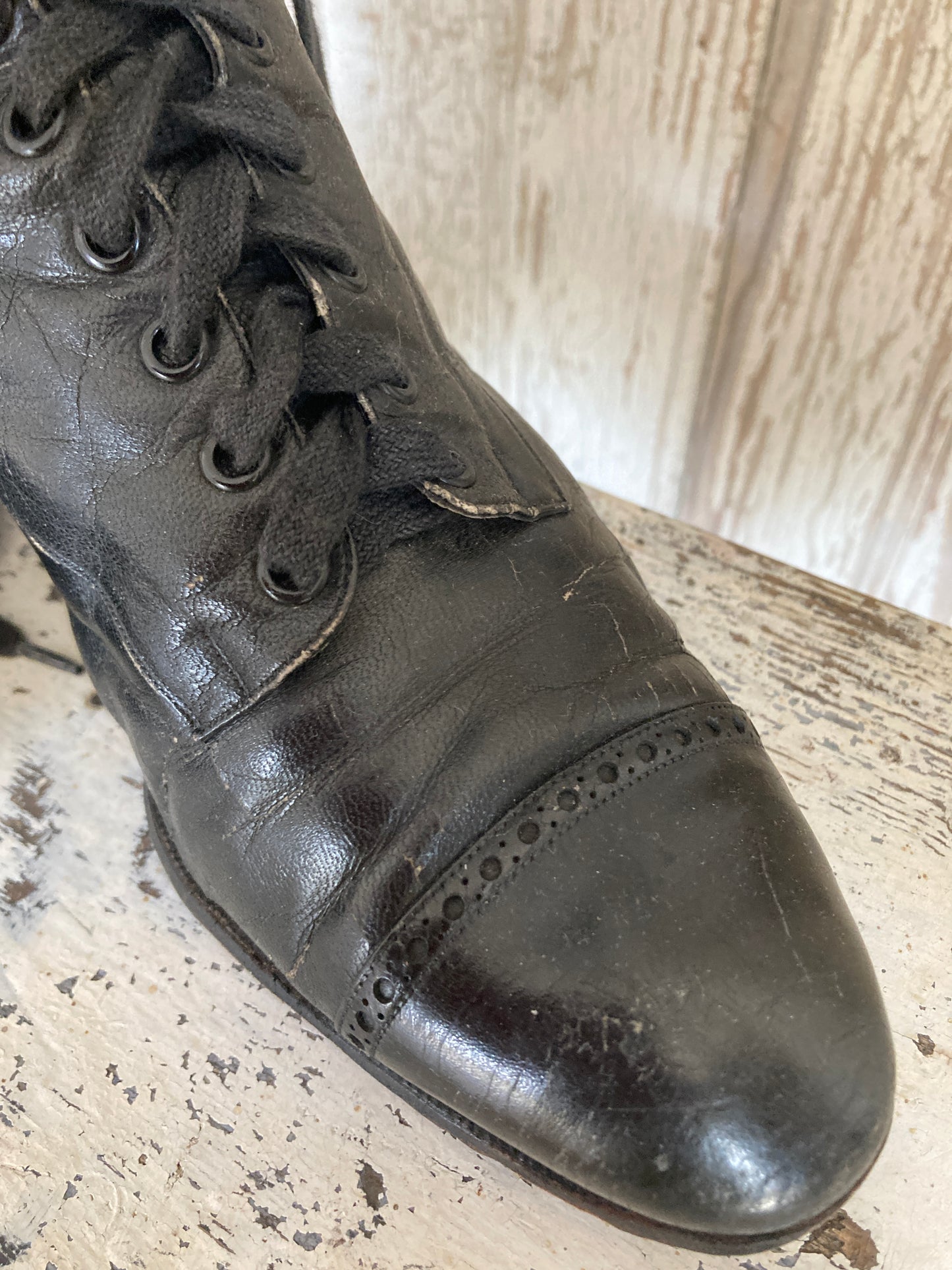 Victorian boots.