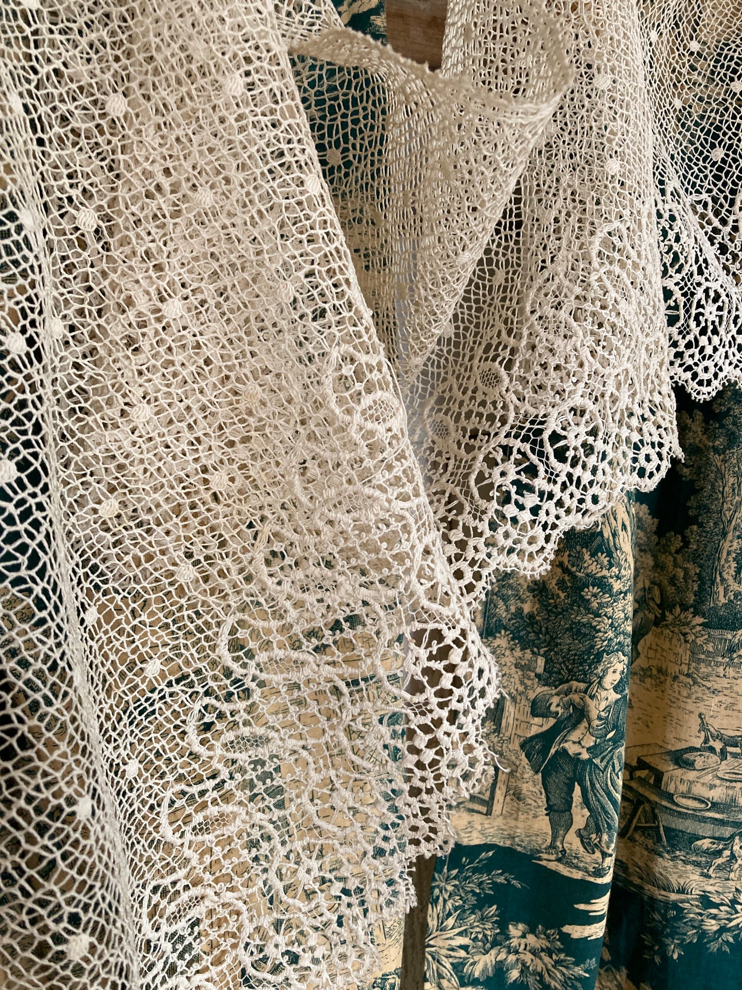 Deep Antique french lace