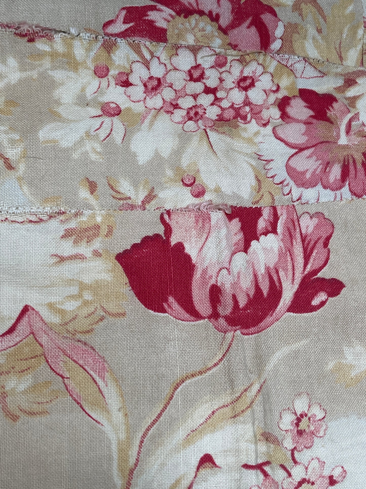 Rare french early french toile textile.