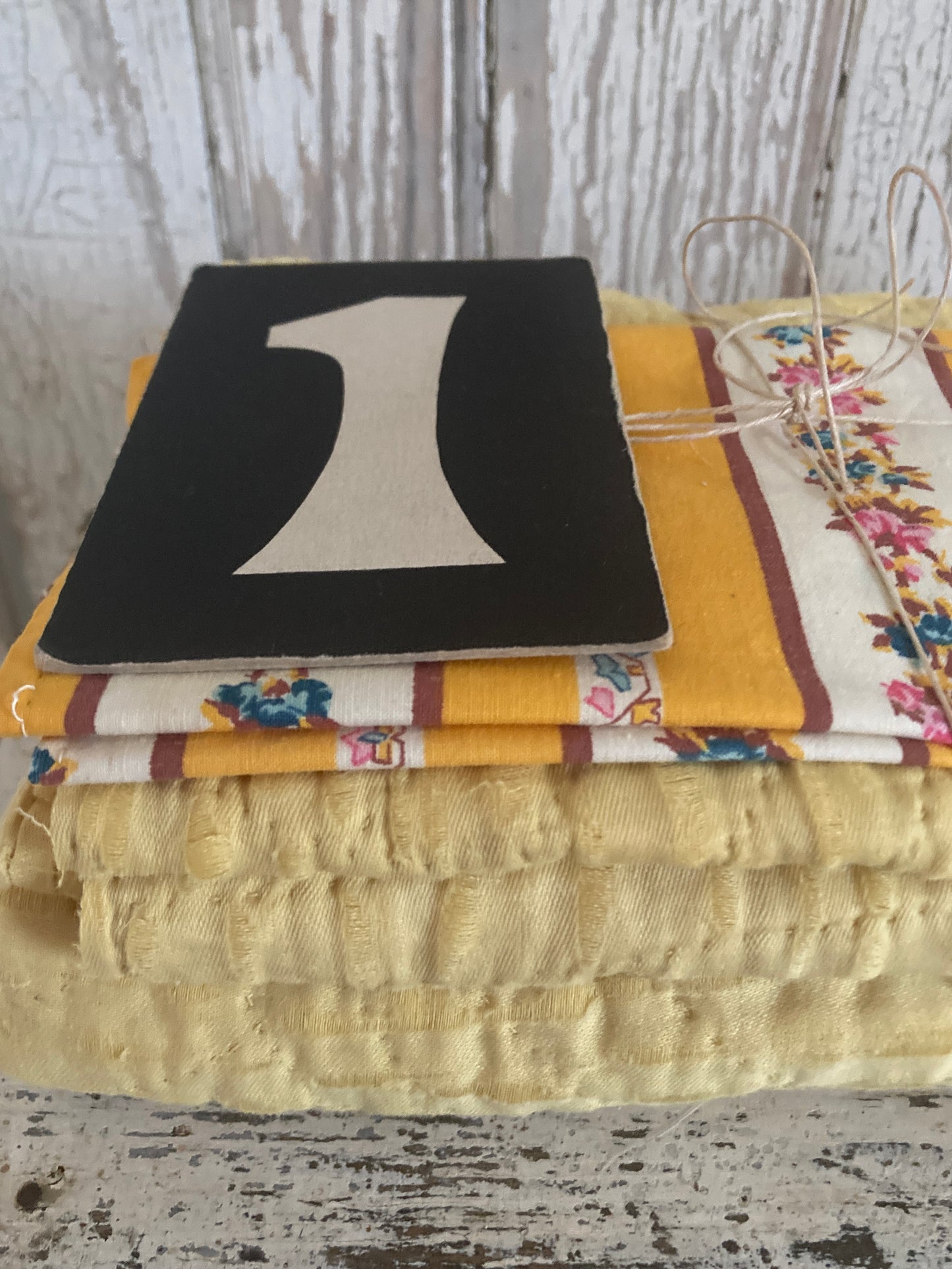 Vintage french quilting panels
