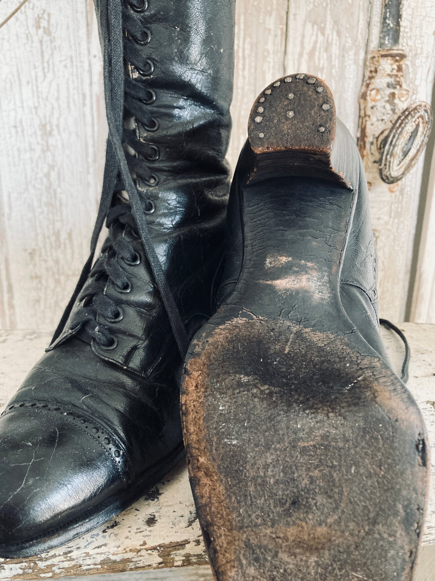 Victorian boots.