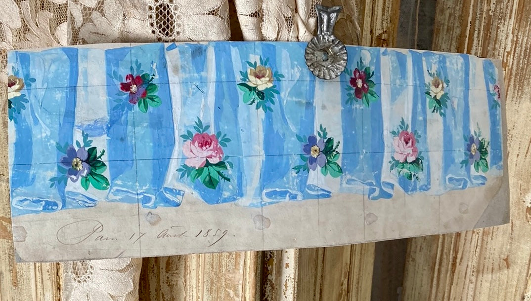Roses on blue