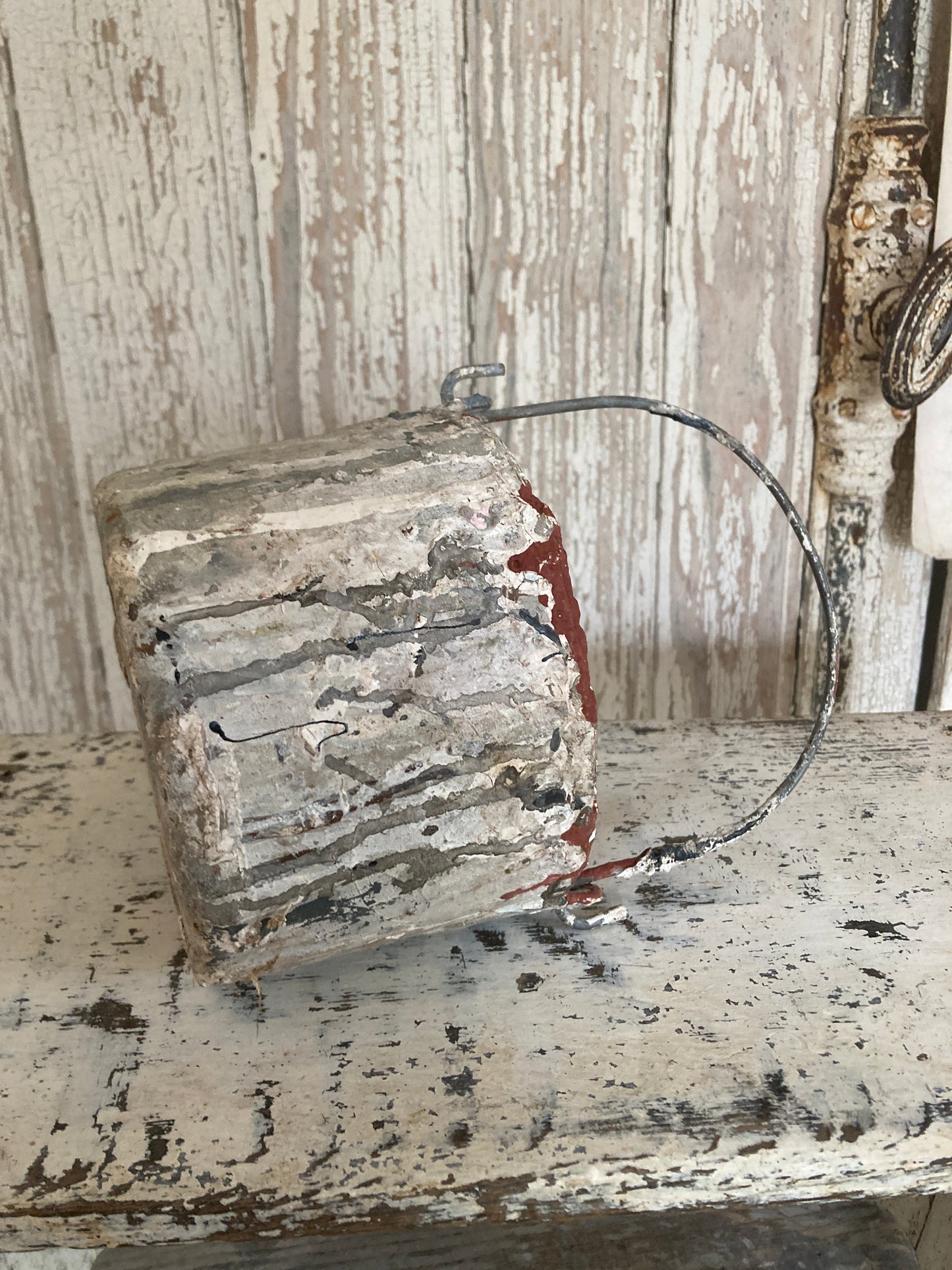 Tatty old paint can