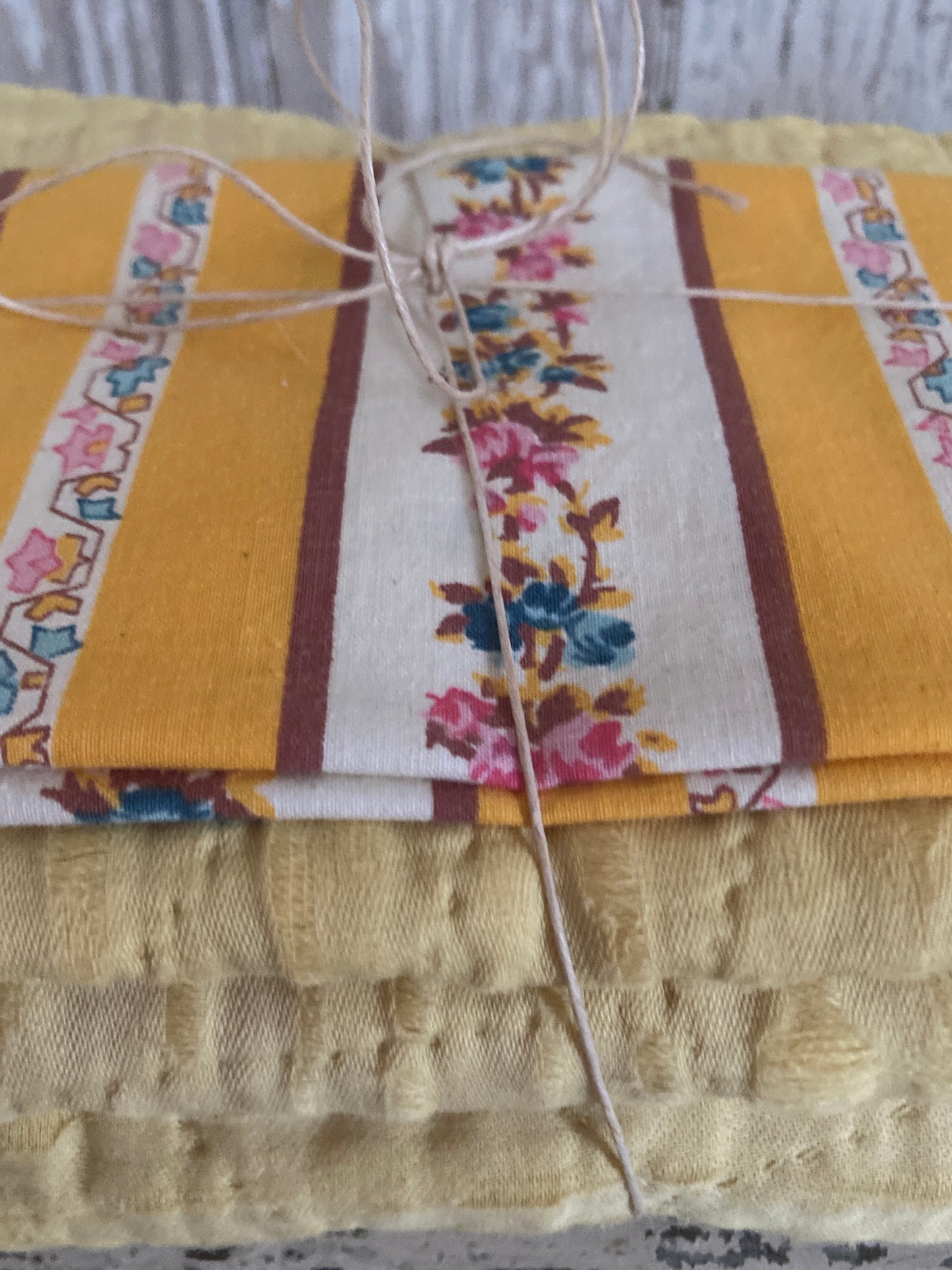Vintage french quilting panels