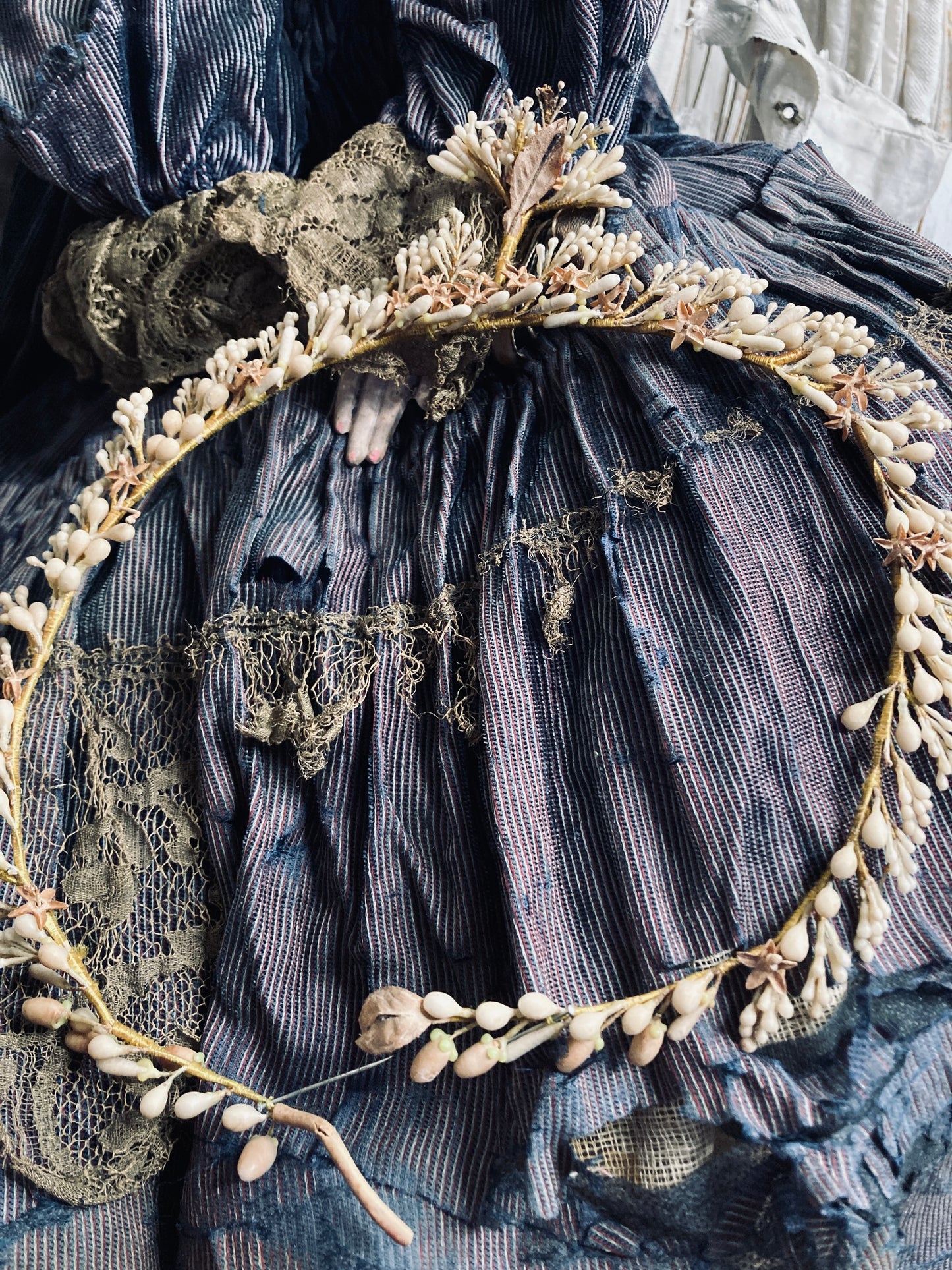 Early 1900s french vintage wedding crown.