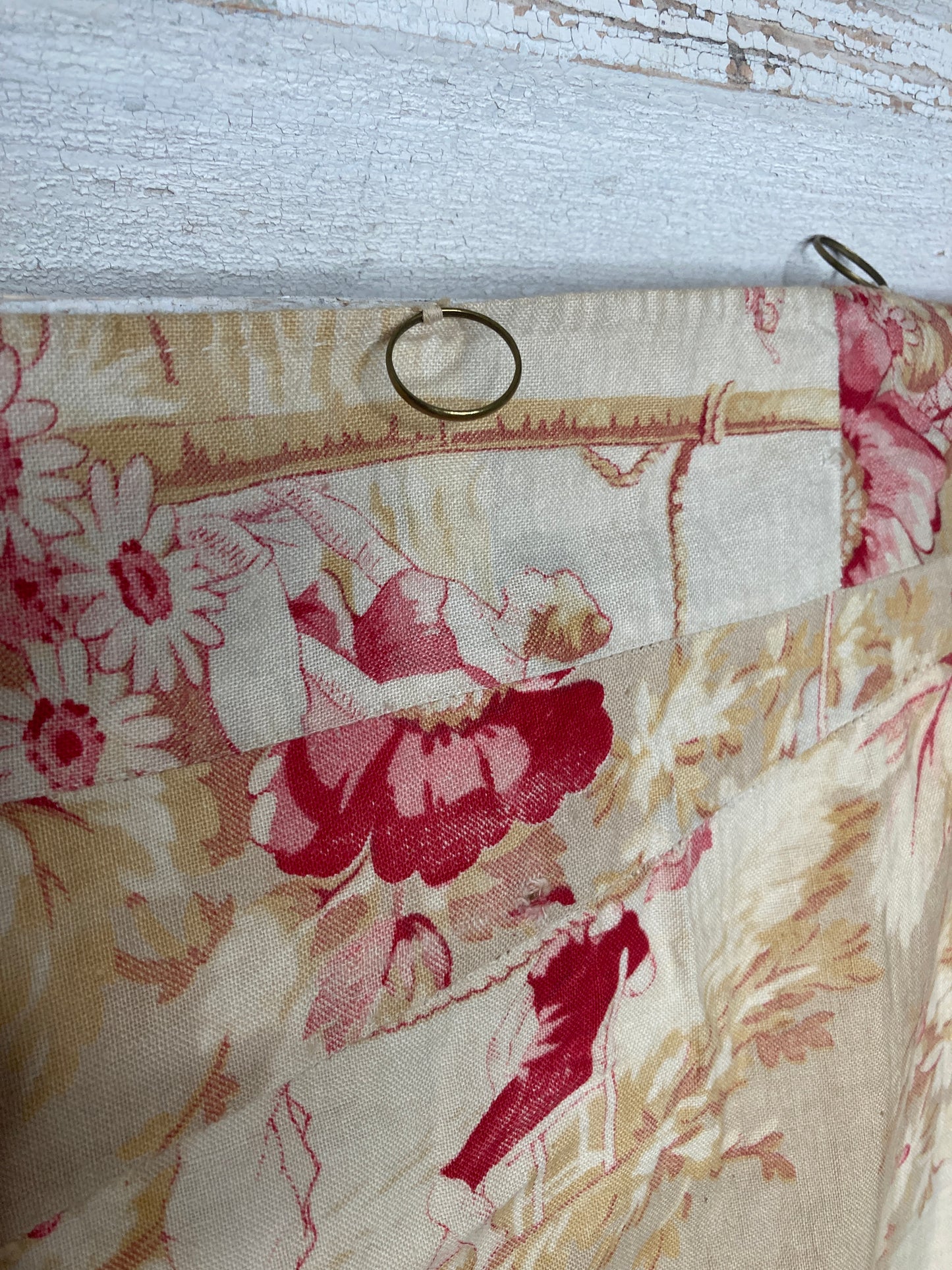 Rare french early french toile textile.