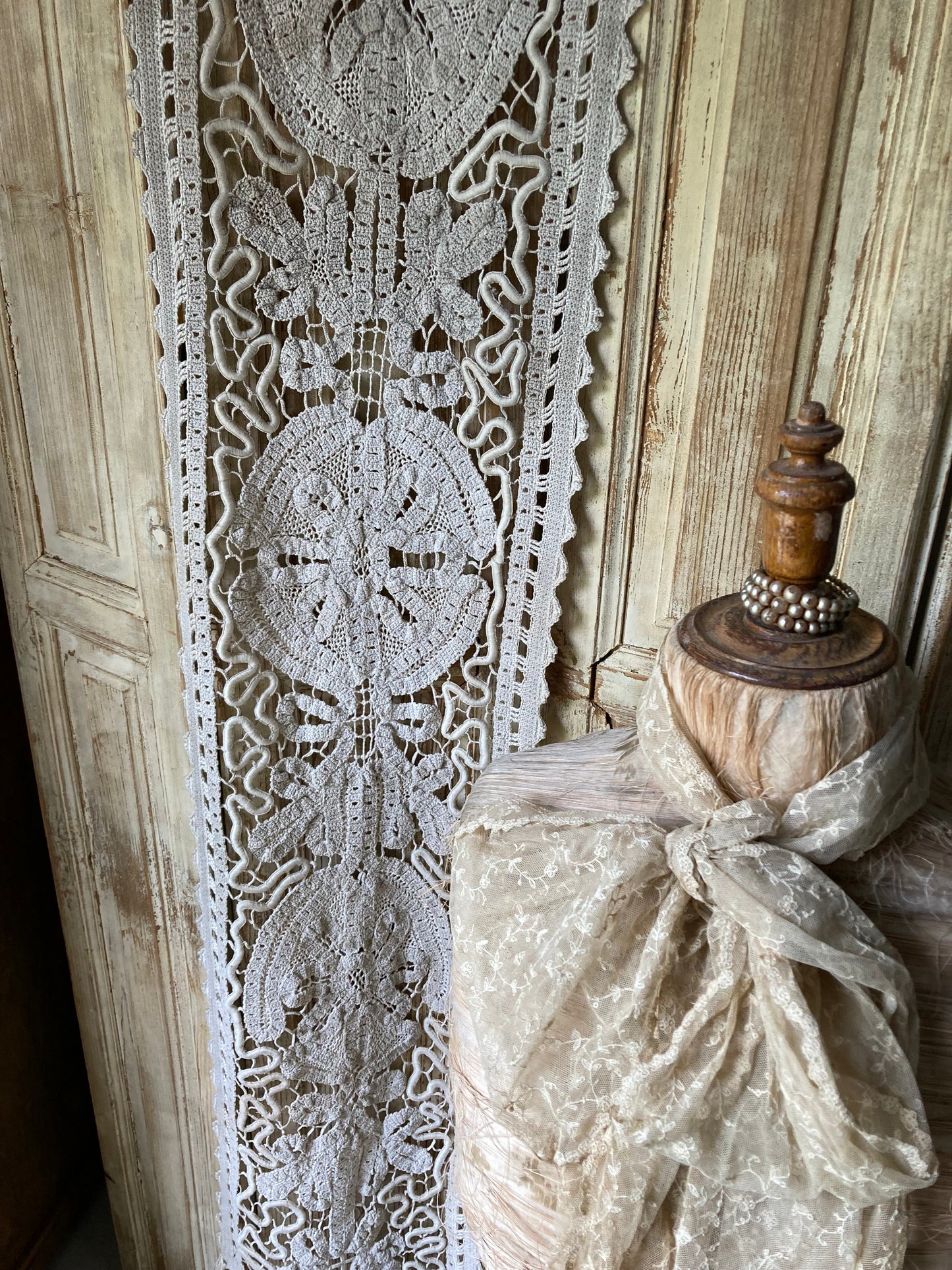 Antique crocheted lace