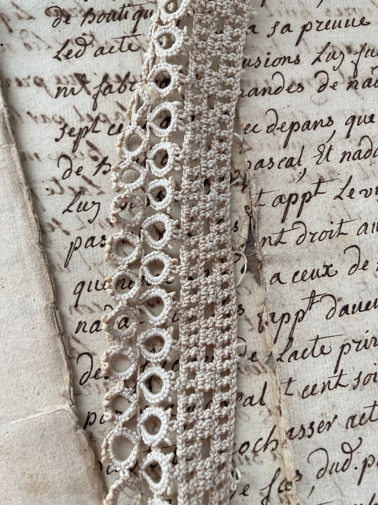 Antique french lace.
