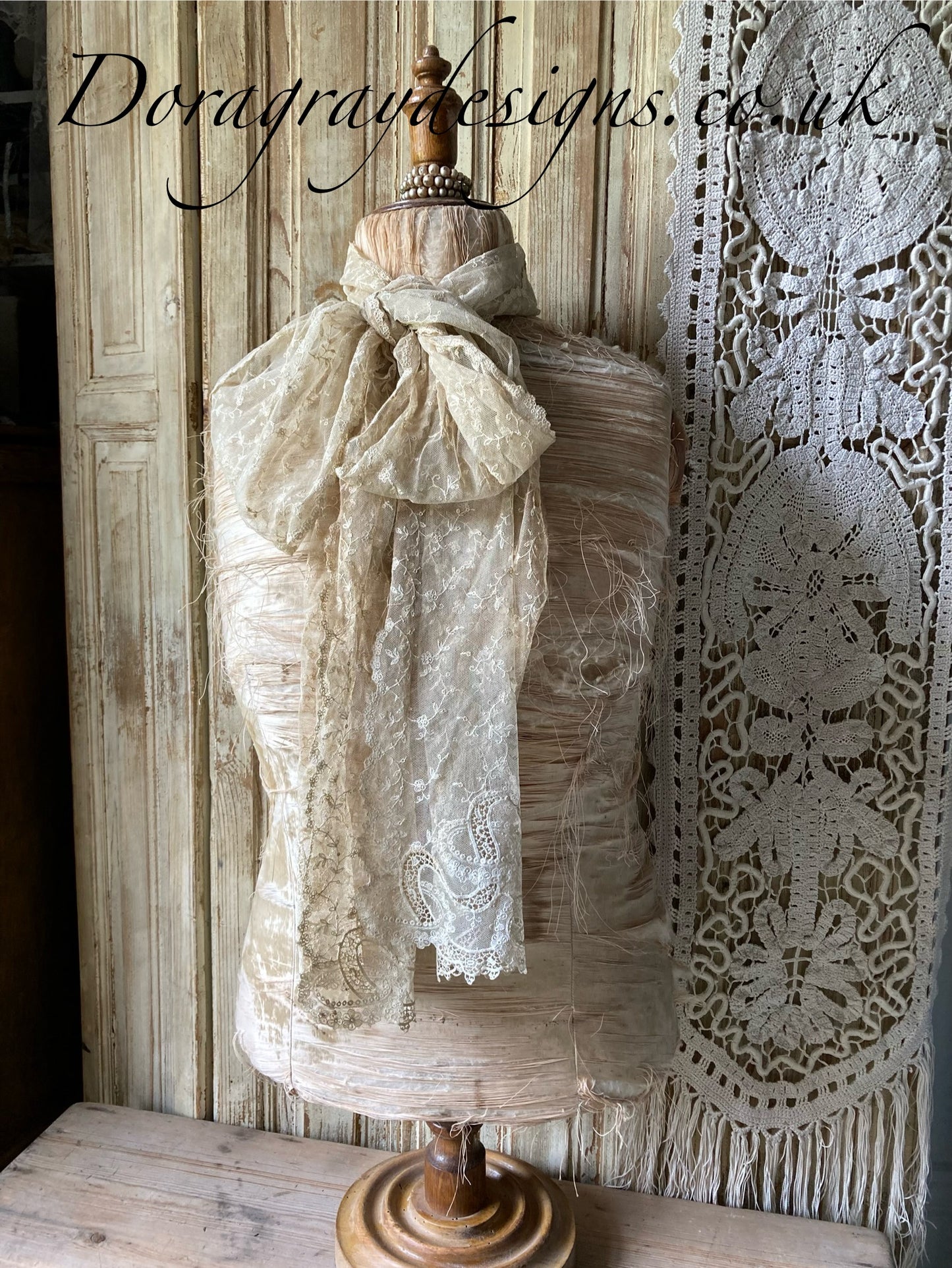 Antique crocheted lace