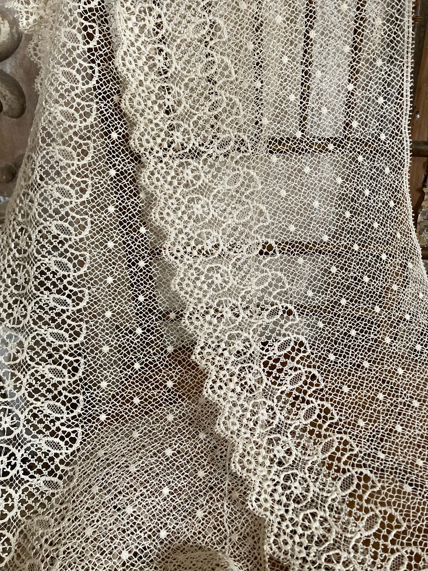 Deep Antique french lace