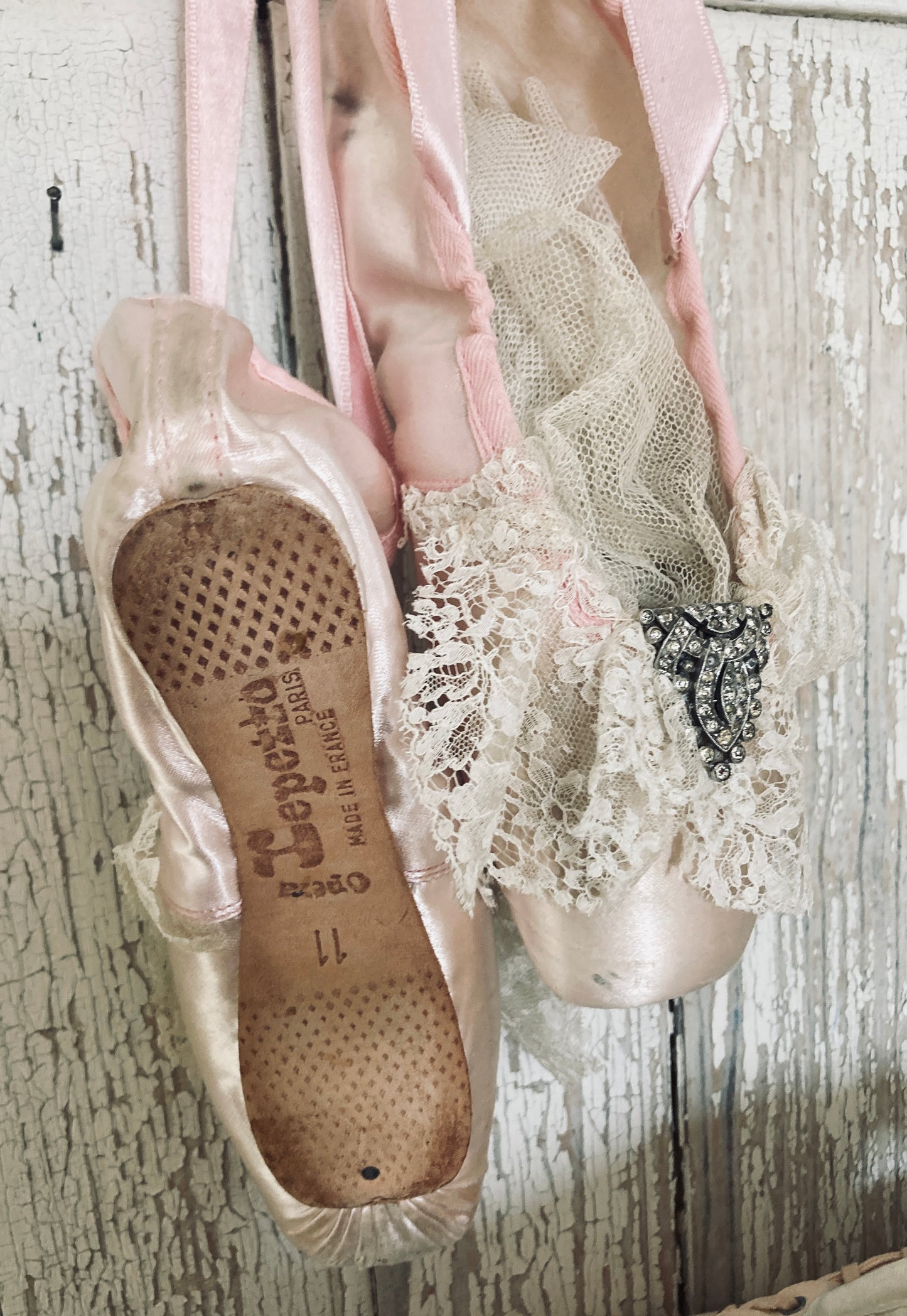 French vintage Ballet pointes.