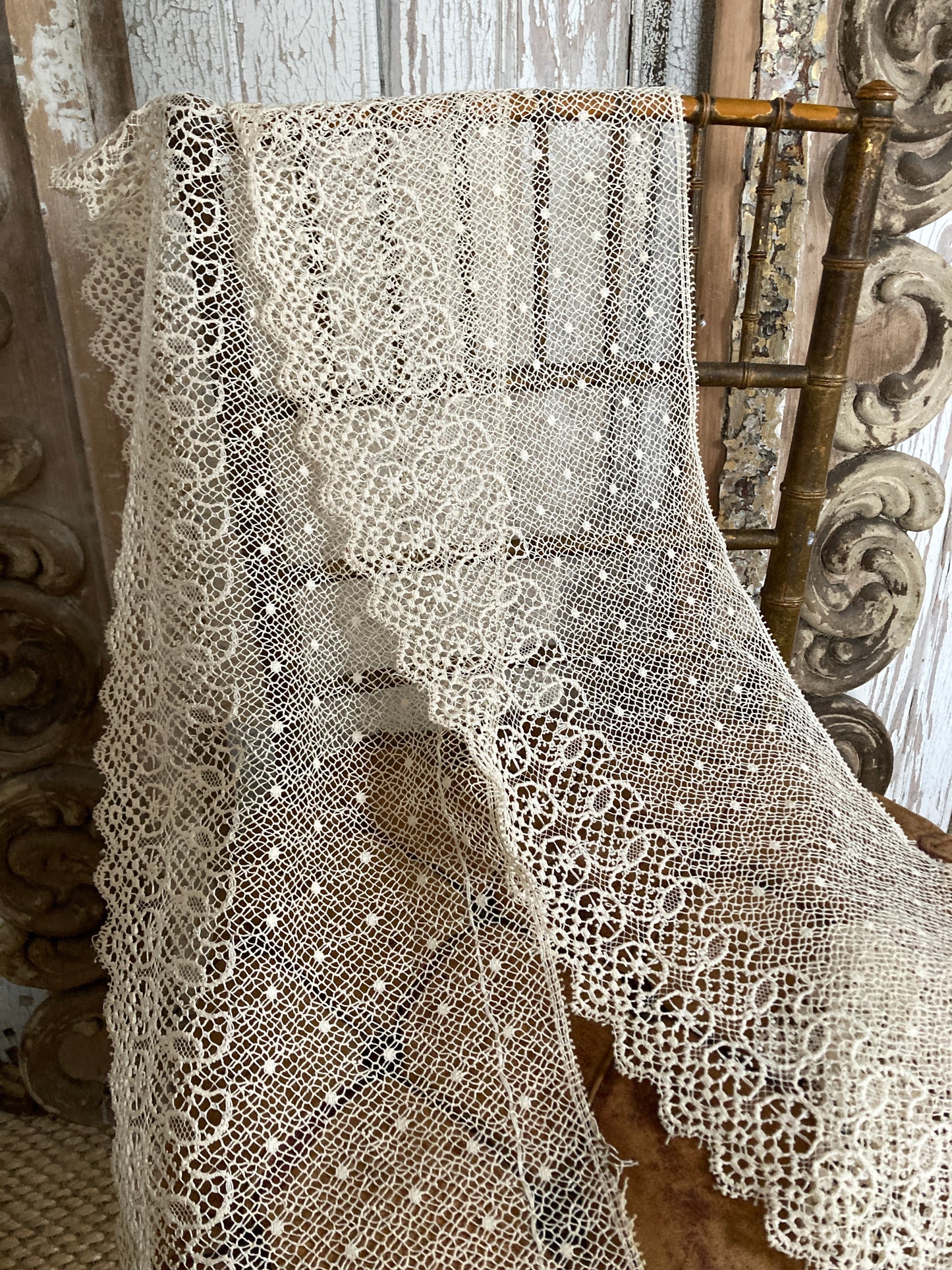 Deep Antique french lace