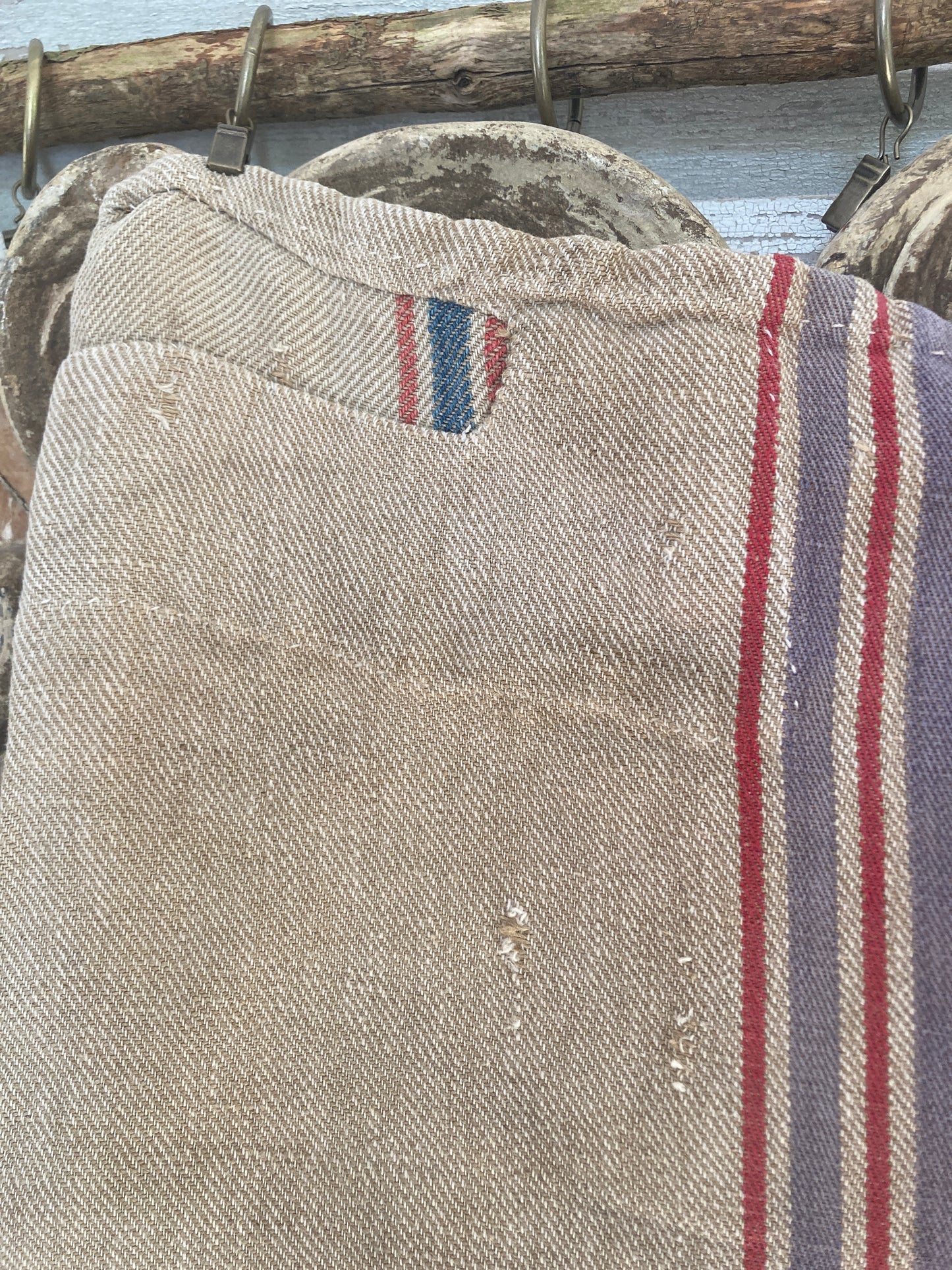 Fabulous antique french grain sack.