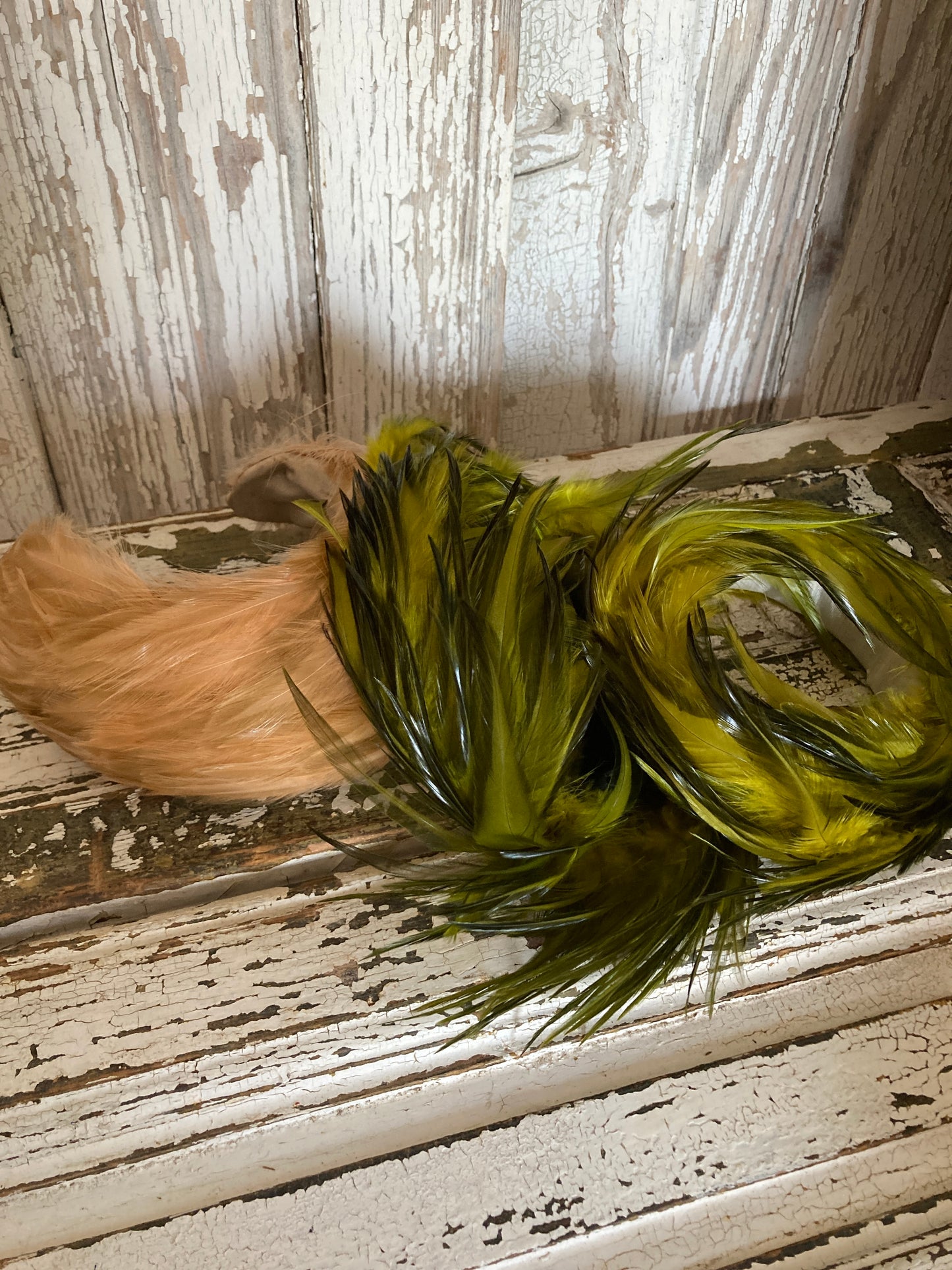 Three Paris millinery feather bands