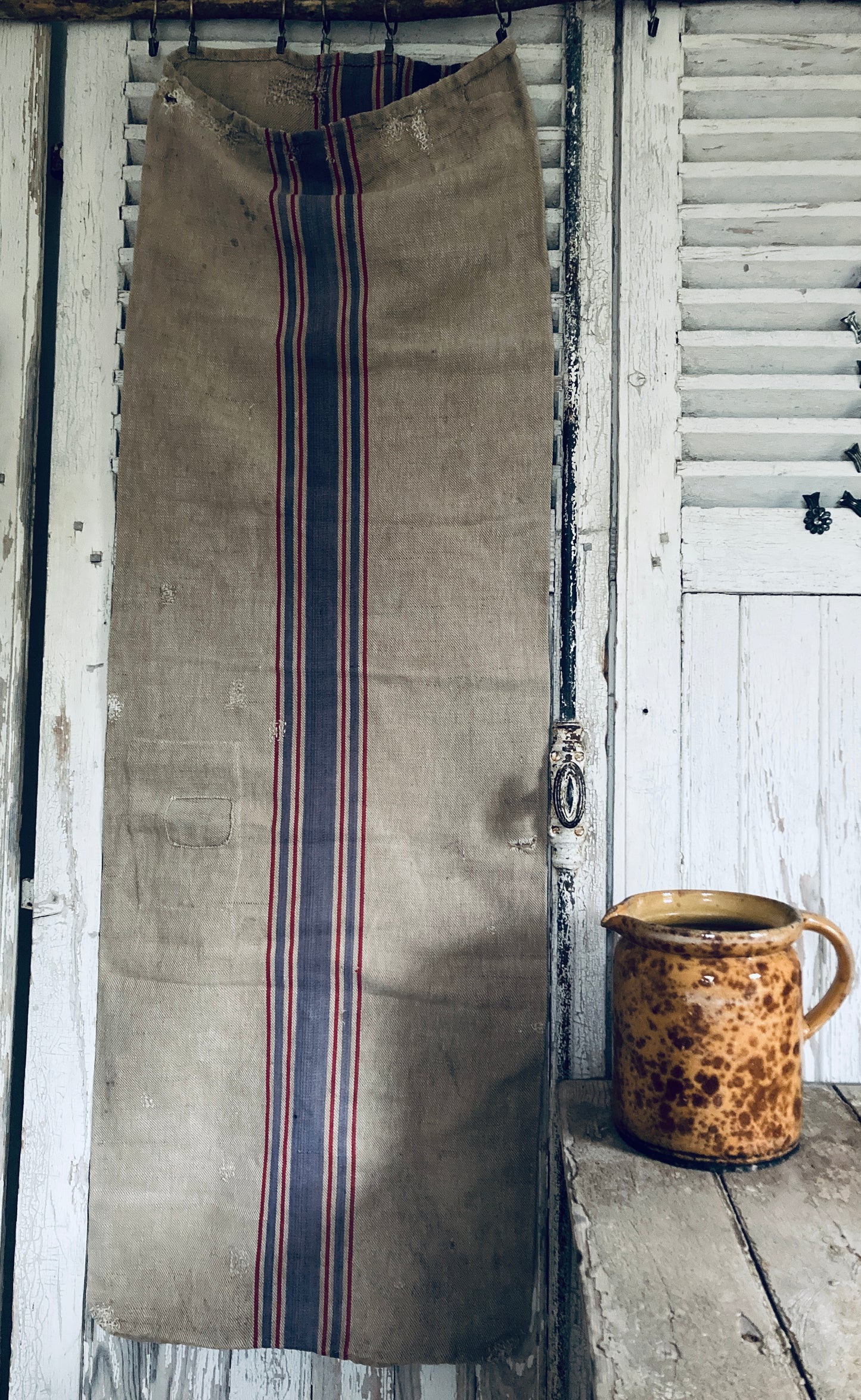 Fabulous antique french grain sack.