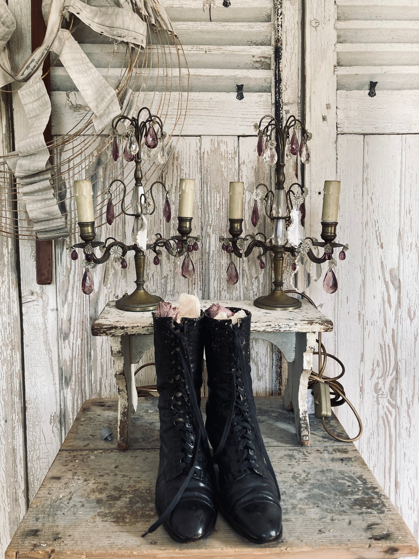 Victorian boots.