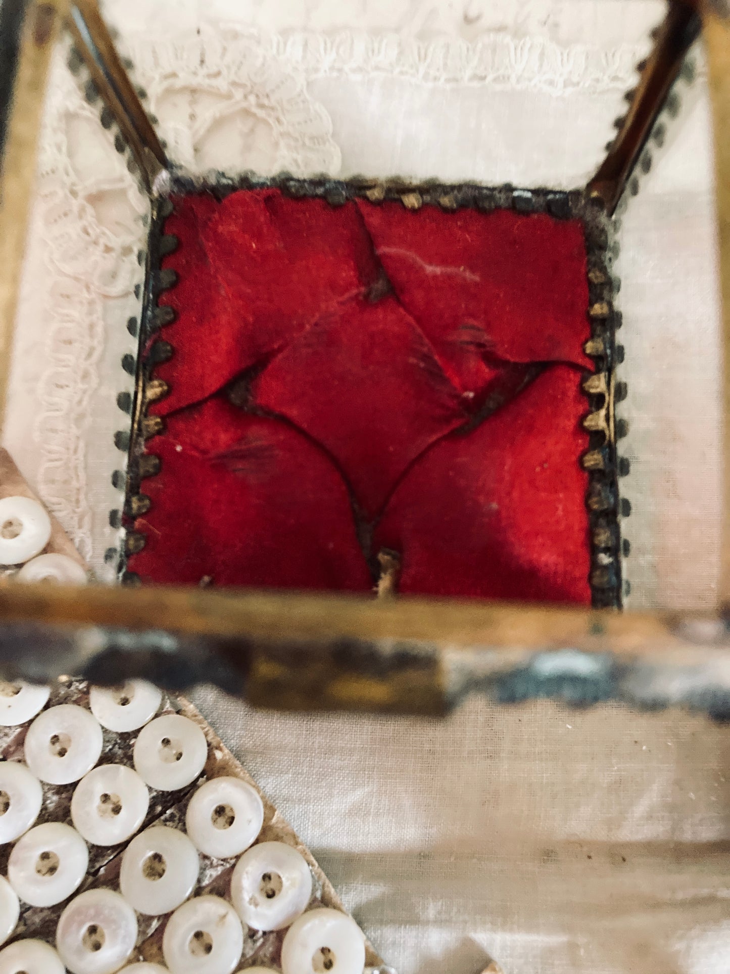 Nineteenth century square french casket.