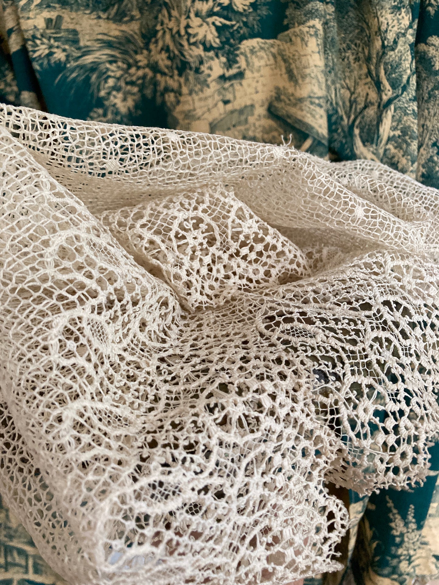 Deep Antique french lace