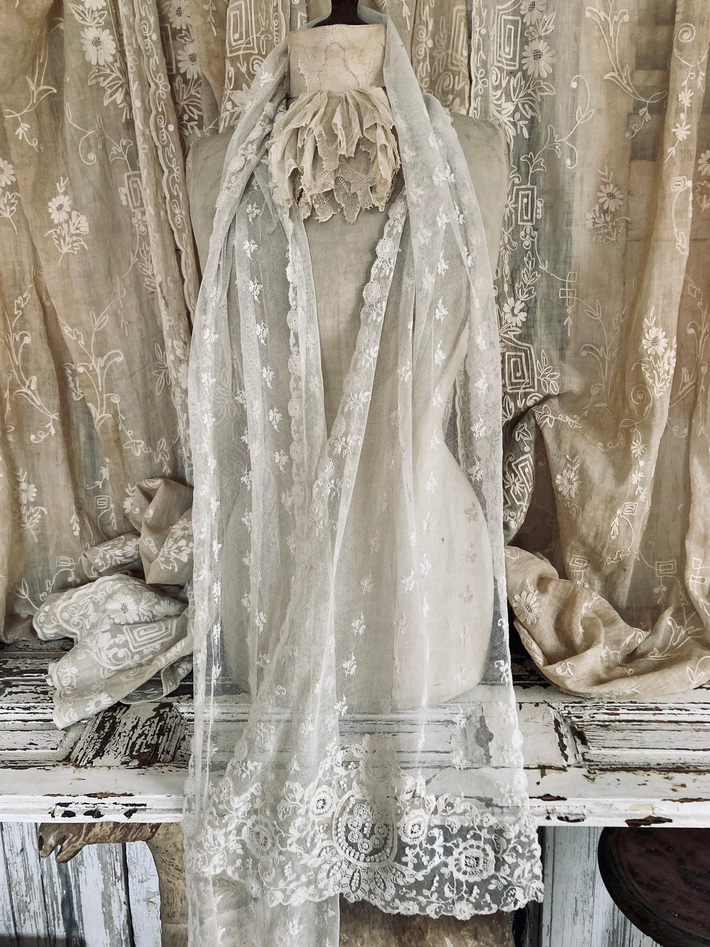 Lace panel.