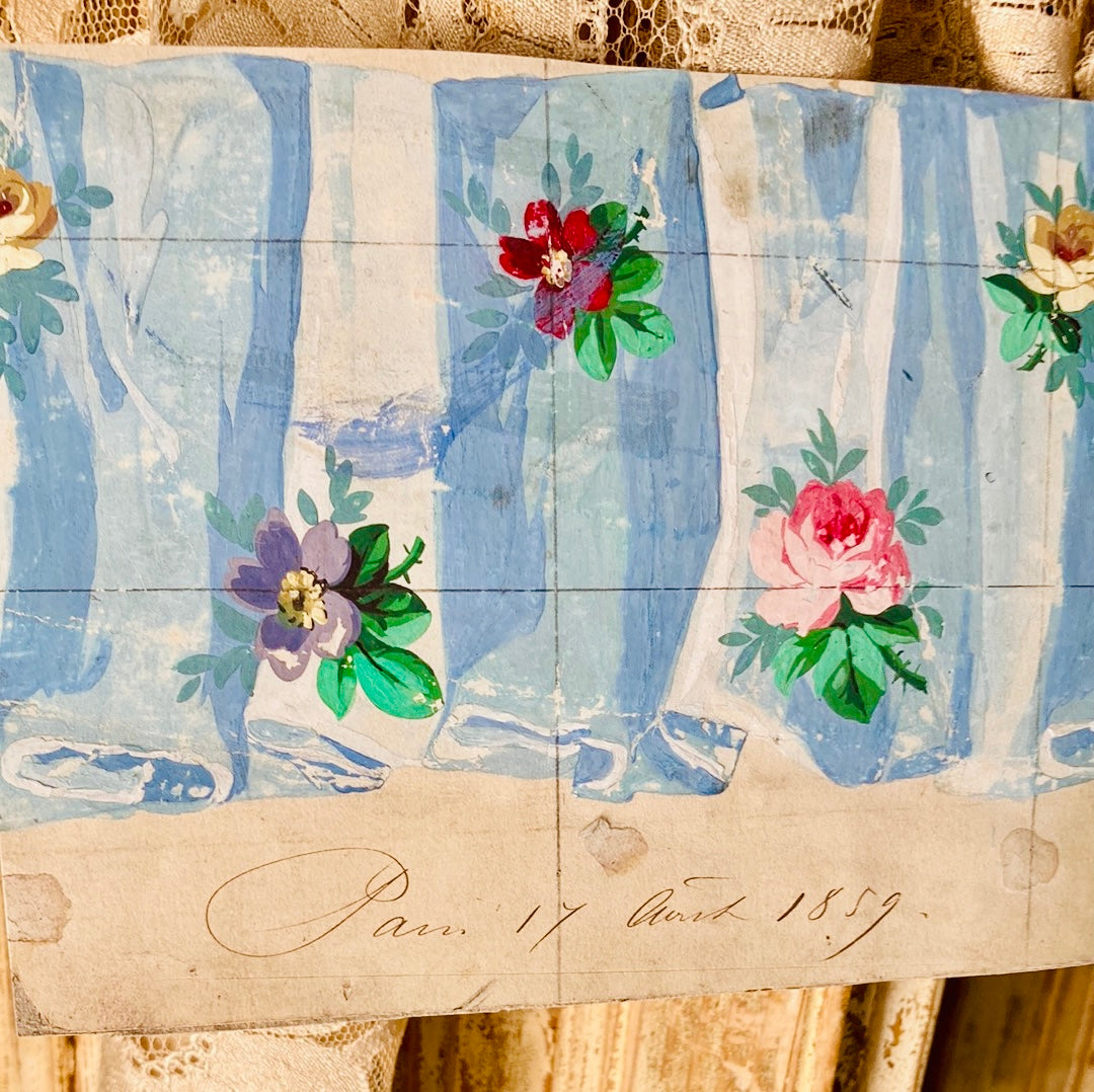 Roses on blue