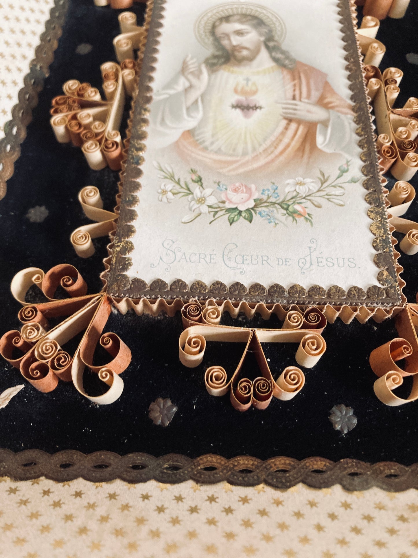 Antique french glorious religious reliquary.