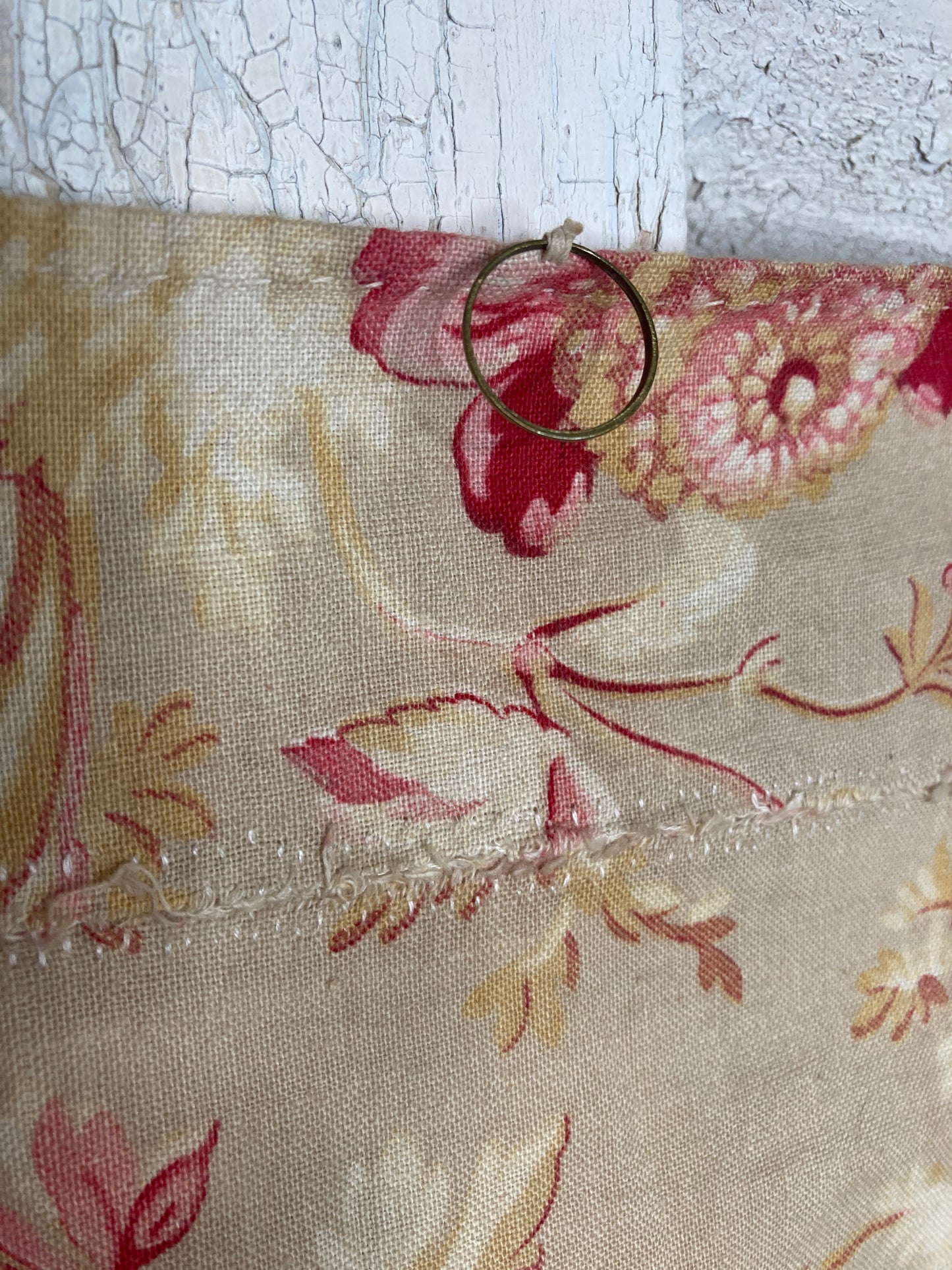 Rare french early french toile textile.