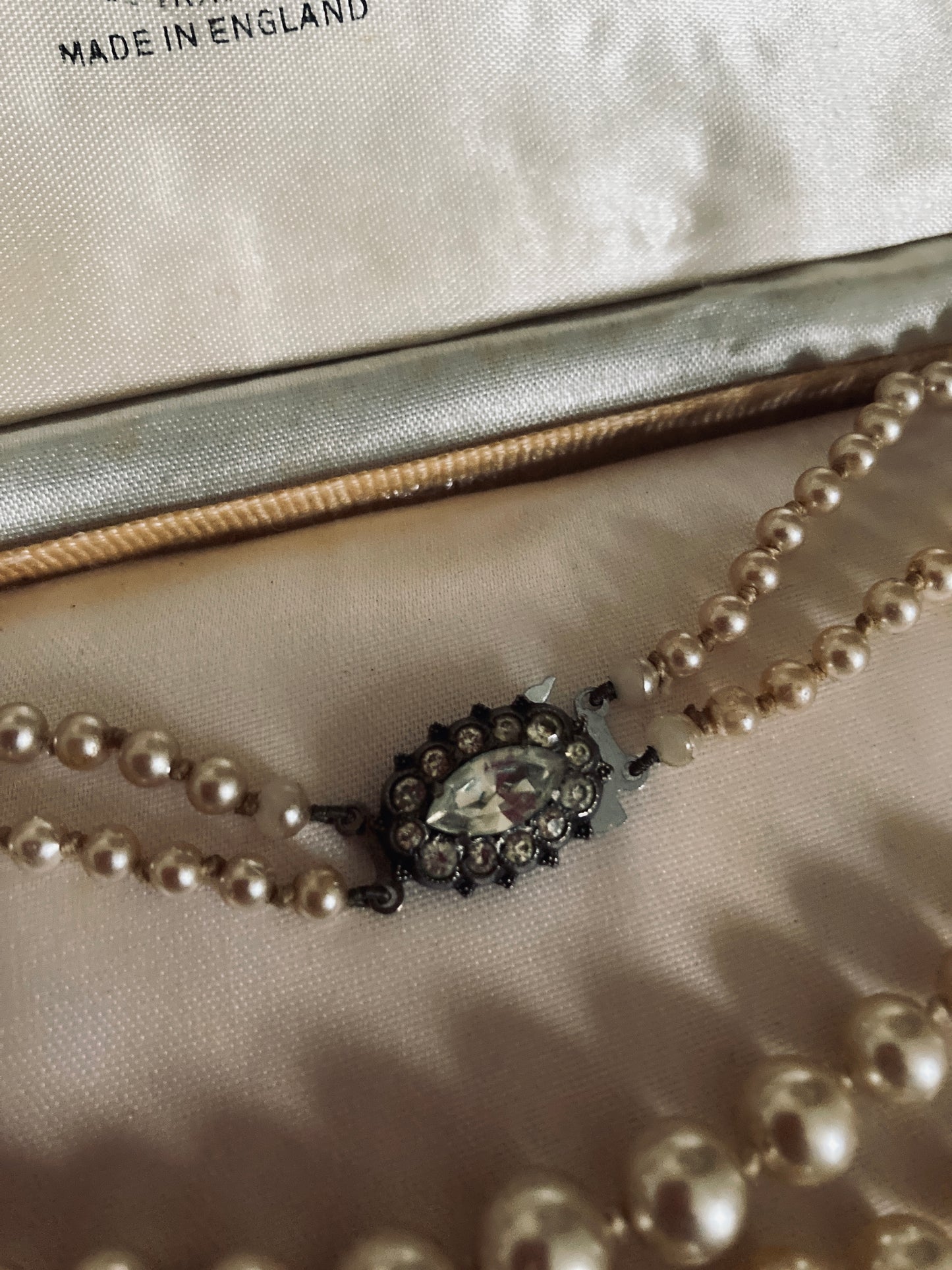 Vintage lotus boxed pearls