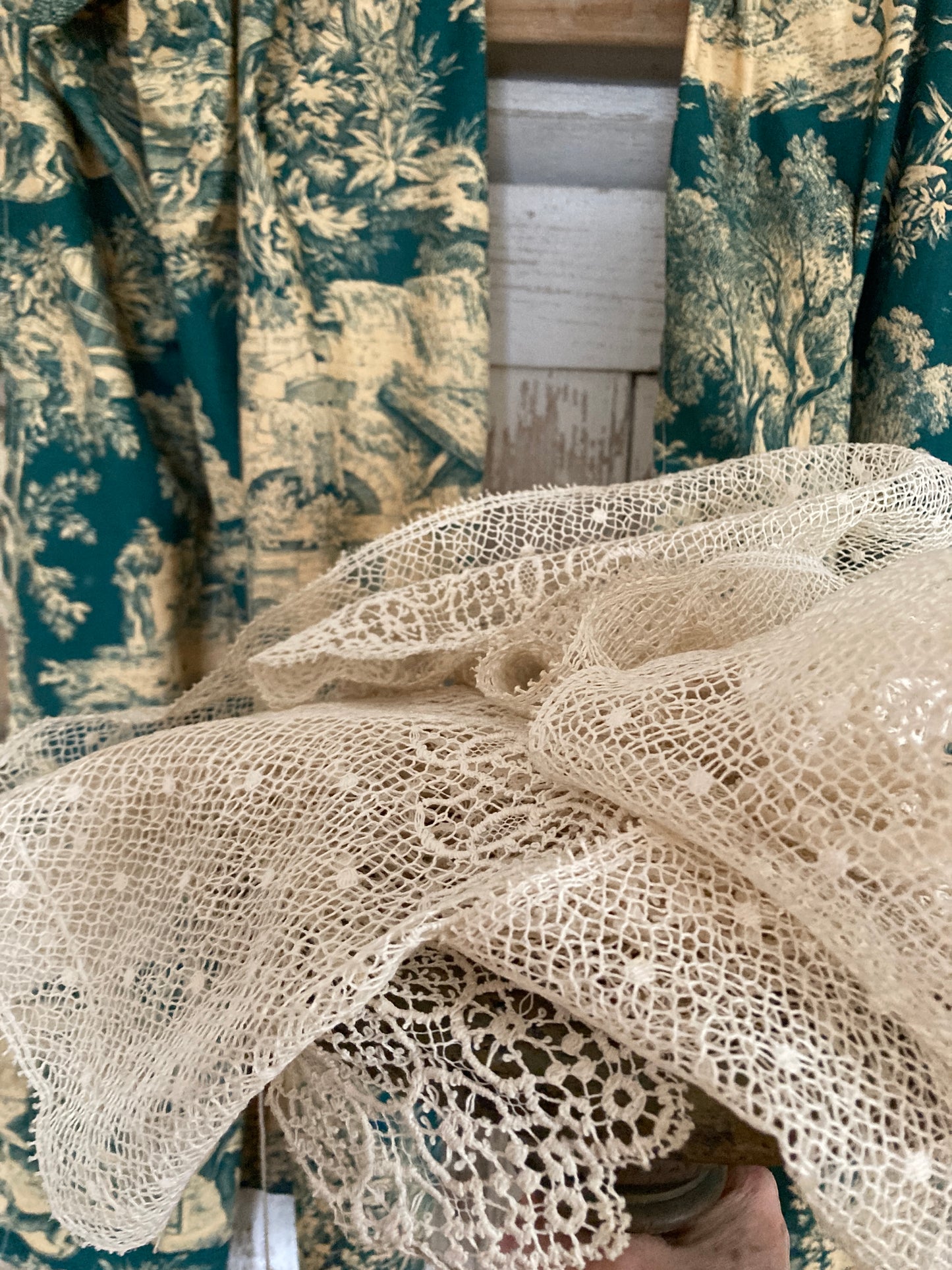 Deep Antique french lace