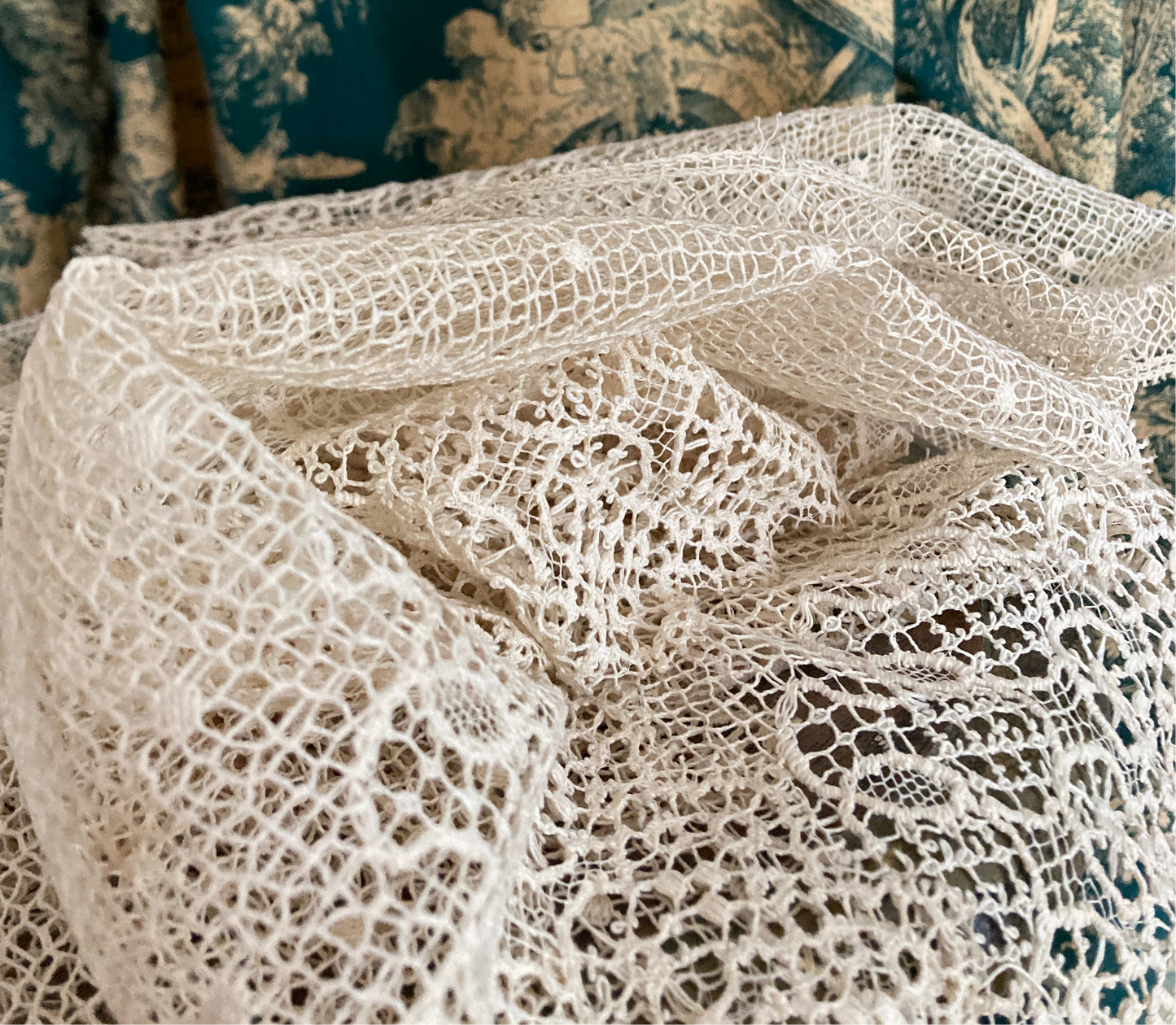 Deep Antique french lace