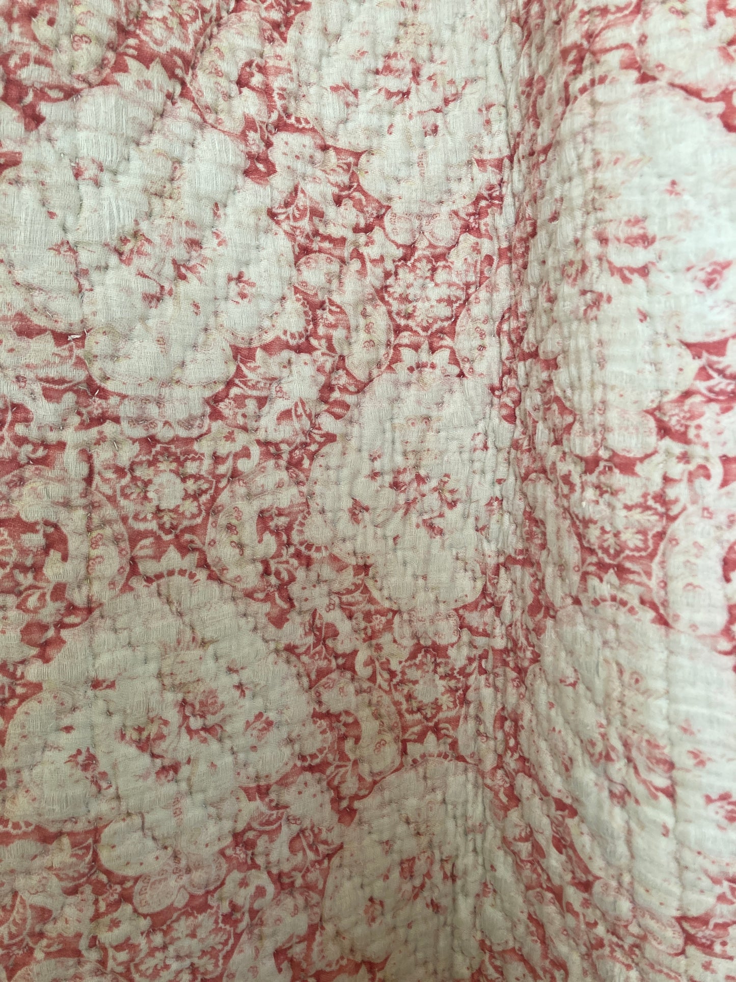 Gorgeous french antique double sided quilt.
