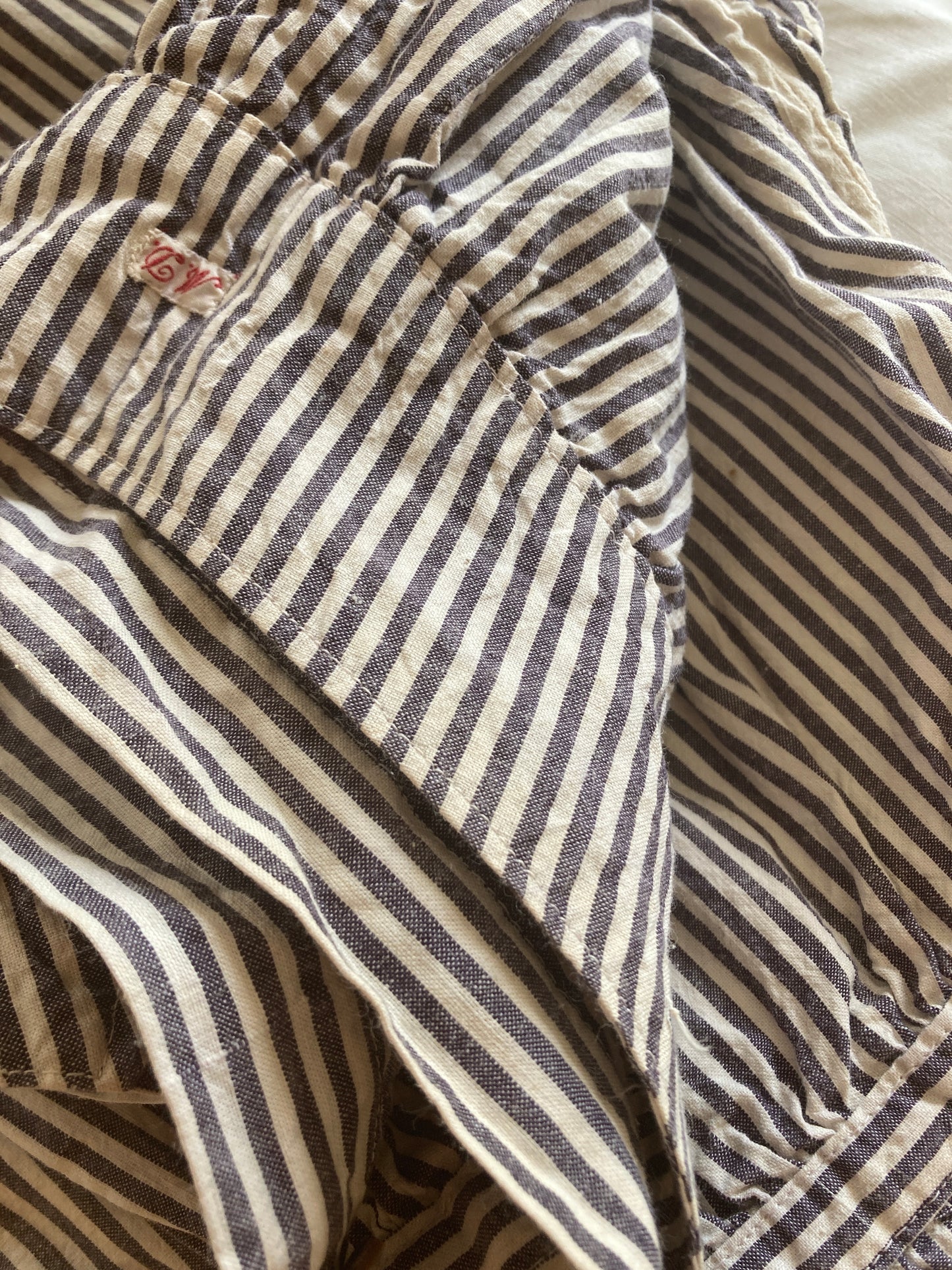 Striped french linen bloomers
