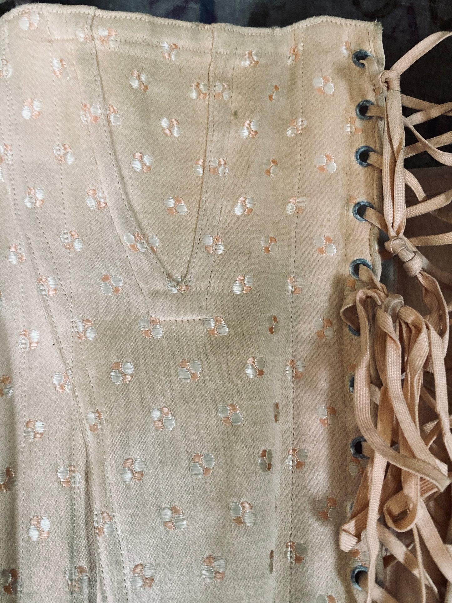 Two vintage french corsets. Display heaven