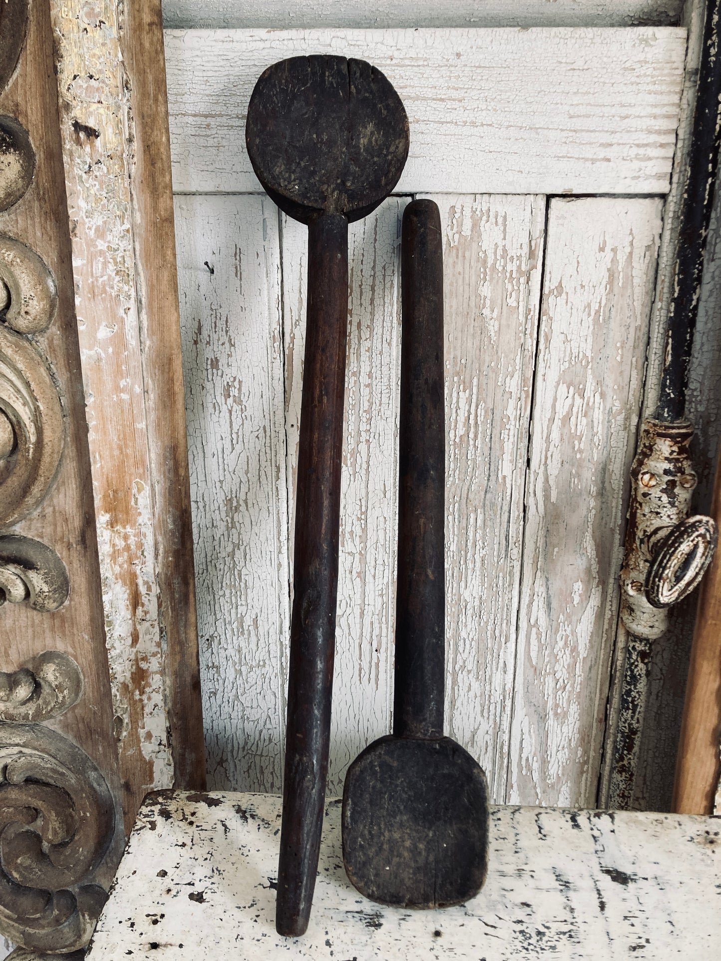 Antique french rustic spoons