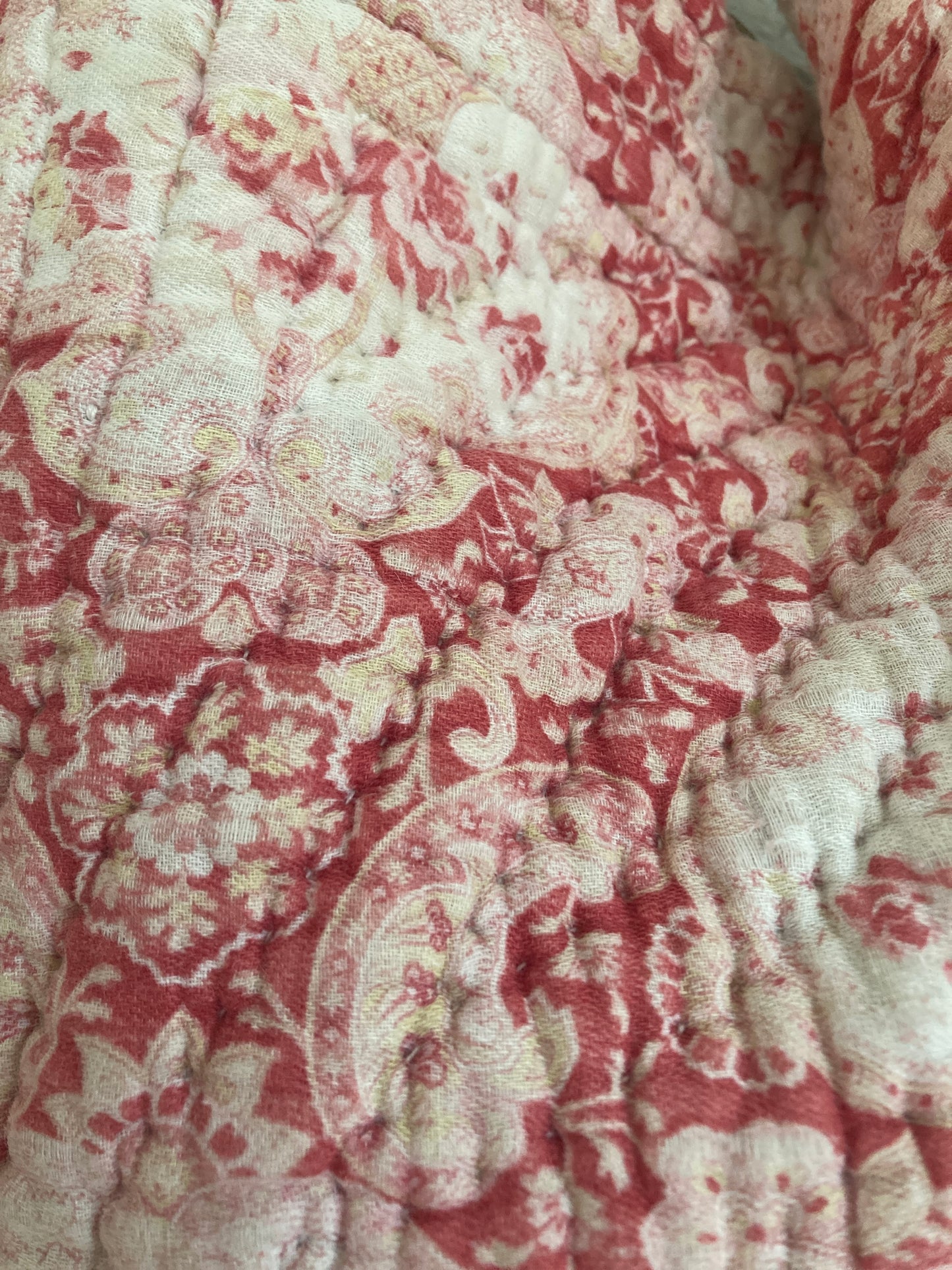 Gorgeous french antique double sided quilt.
