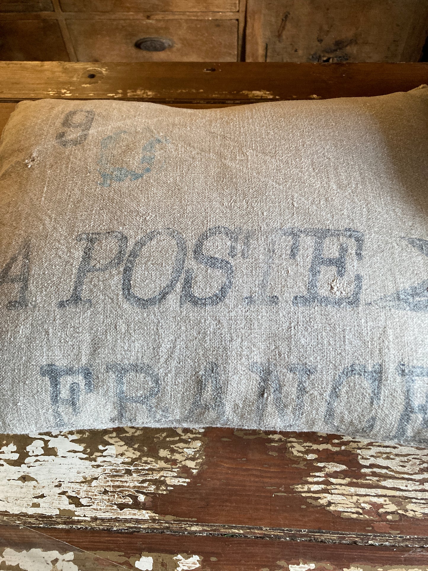 La Poste cushion number 1