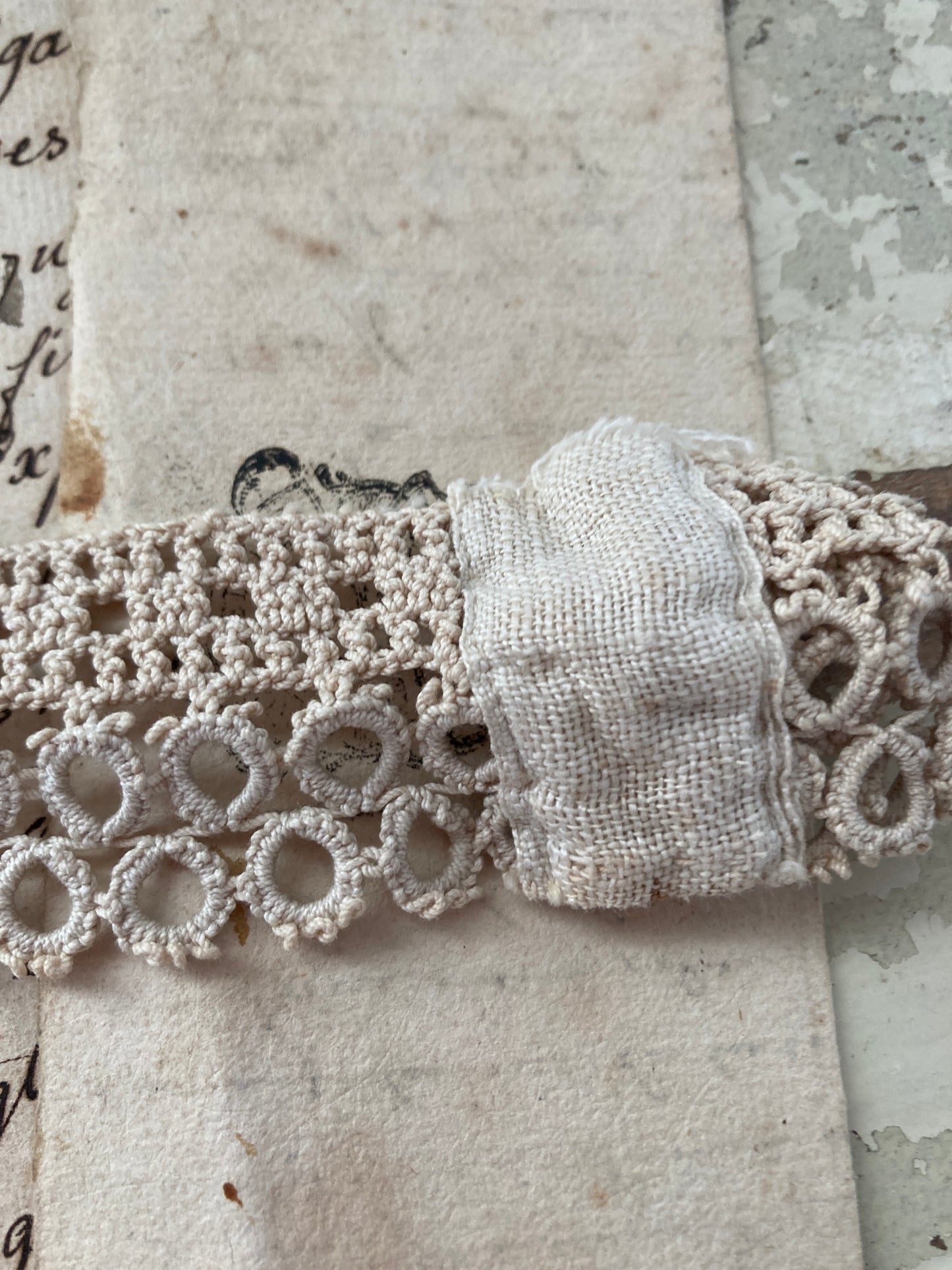 Antique french lace.