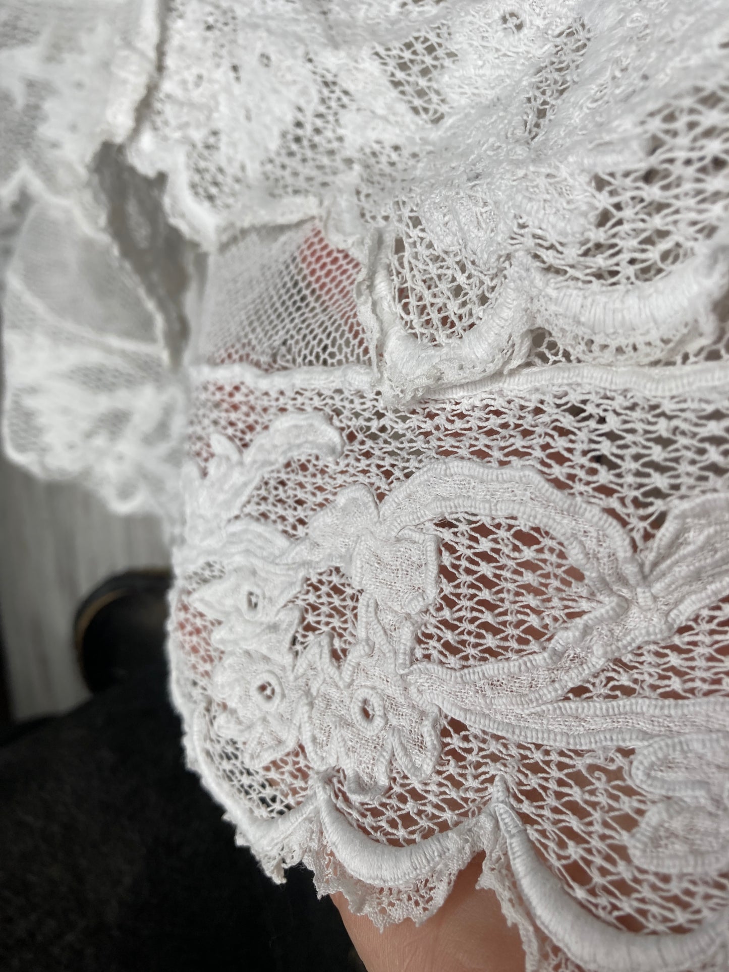Antique white french panel