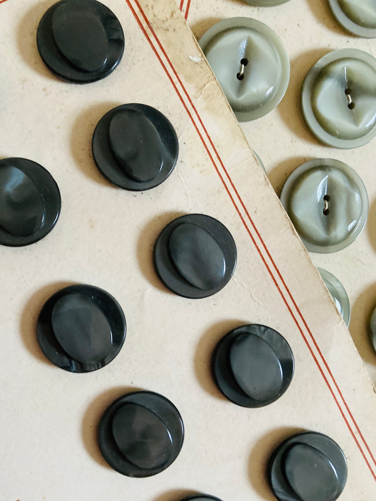 Vintage mix of french buttons.